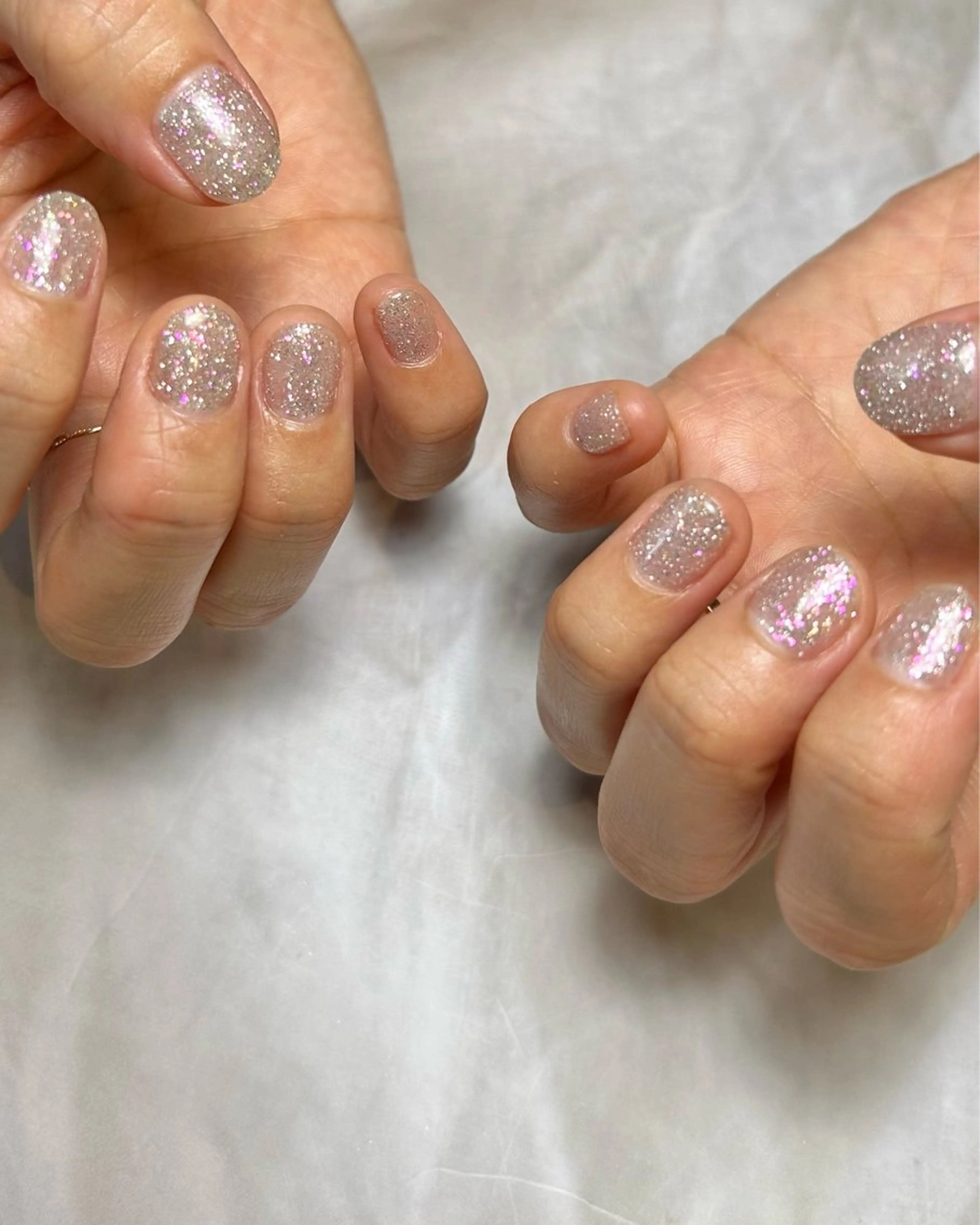 ネイル フラッシュネイル ラメ(グリッター) ワンカラーネイル ハンドネイル Reflection marikoのネイルデザイン