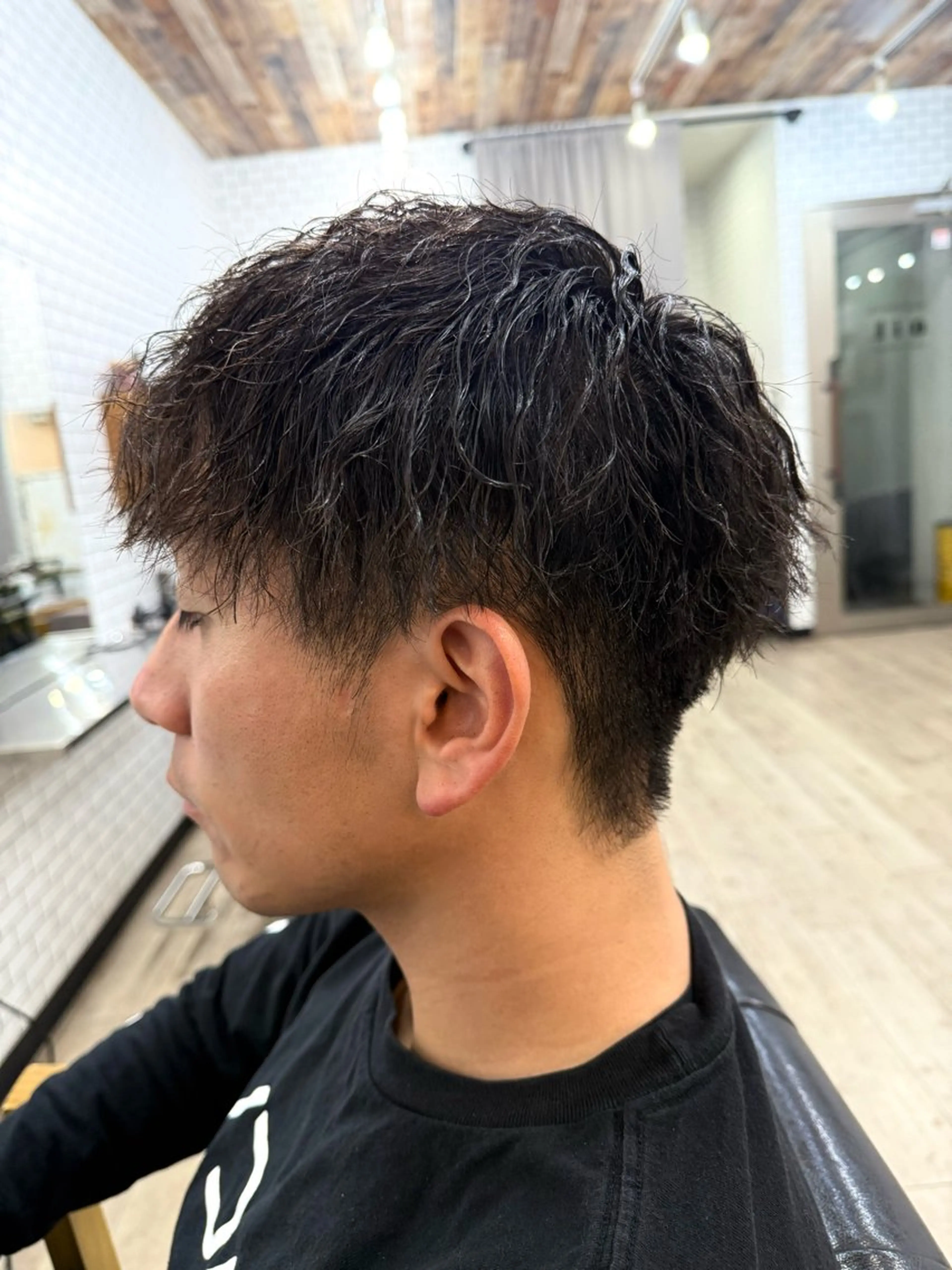 ショート パーマ メンズ メンズパーマ メンズツイストパーマ ツイストパーマ 森田稔將 大分No. 1メンズ特化美容師のヘアスタイル