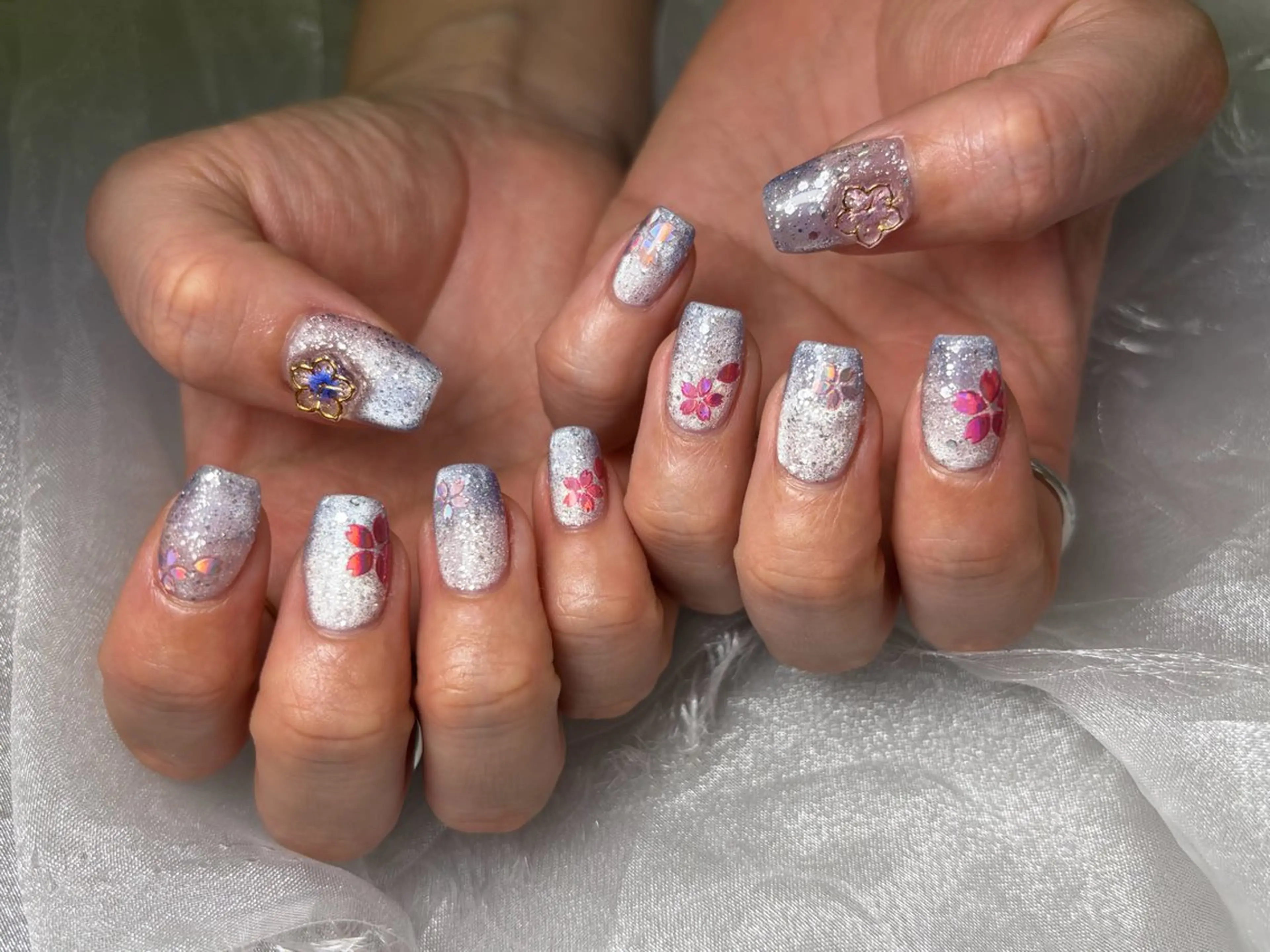 ネイル ハンドネイル Mana‪ ‪·͜· ❤︎‬のネイルデザイン