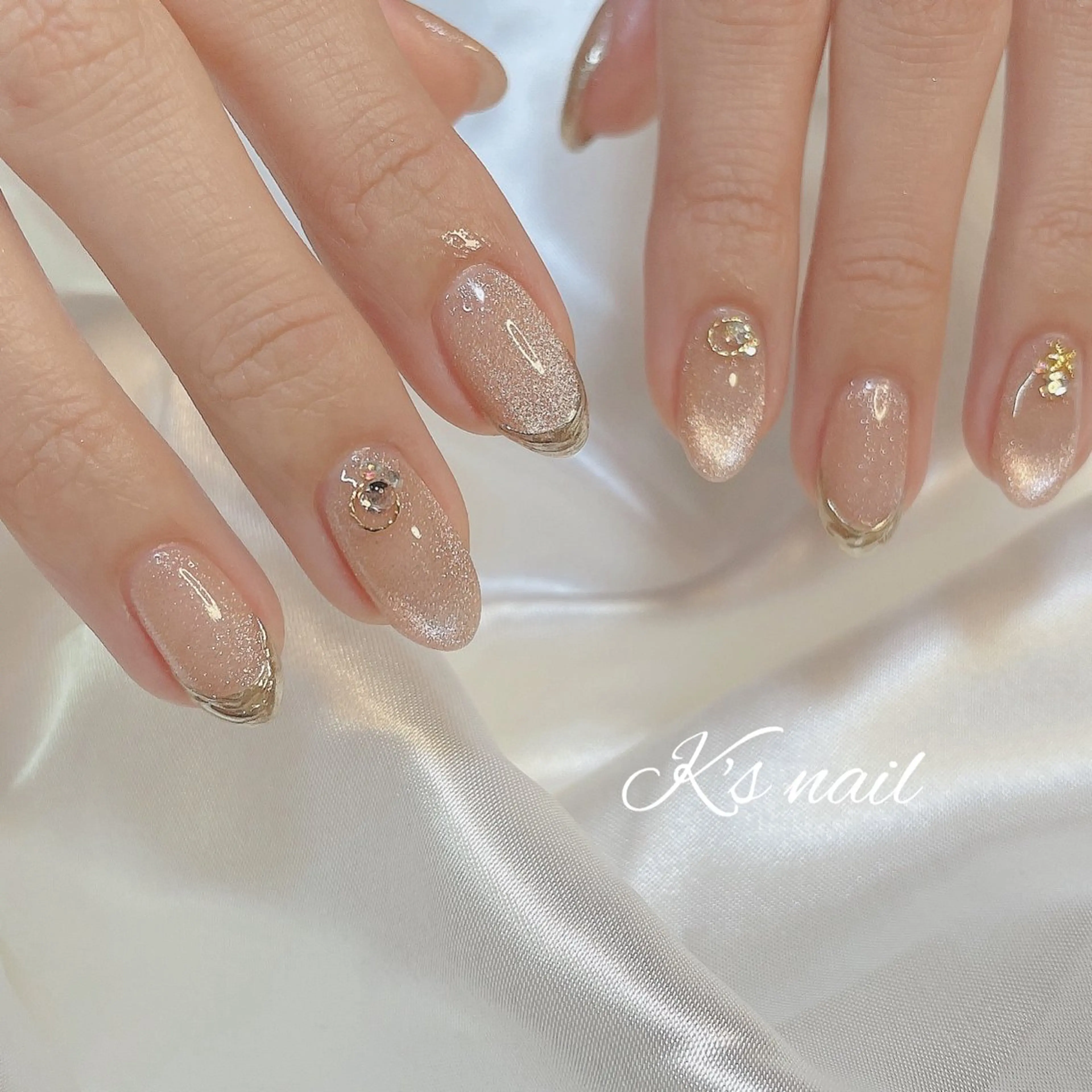 ネイル アートネイル マグネットネイル ハンドネイル K's nail kotoeのネイルデザイン