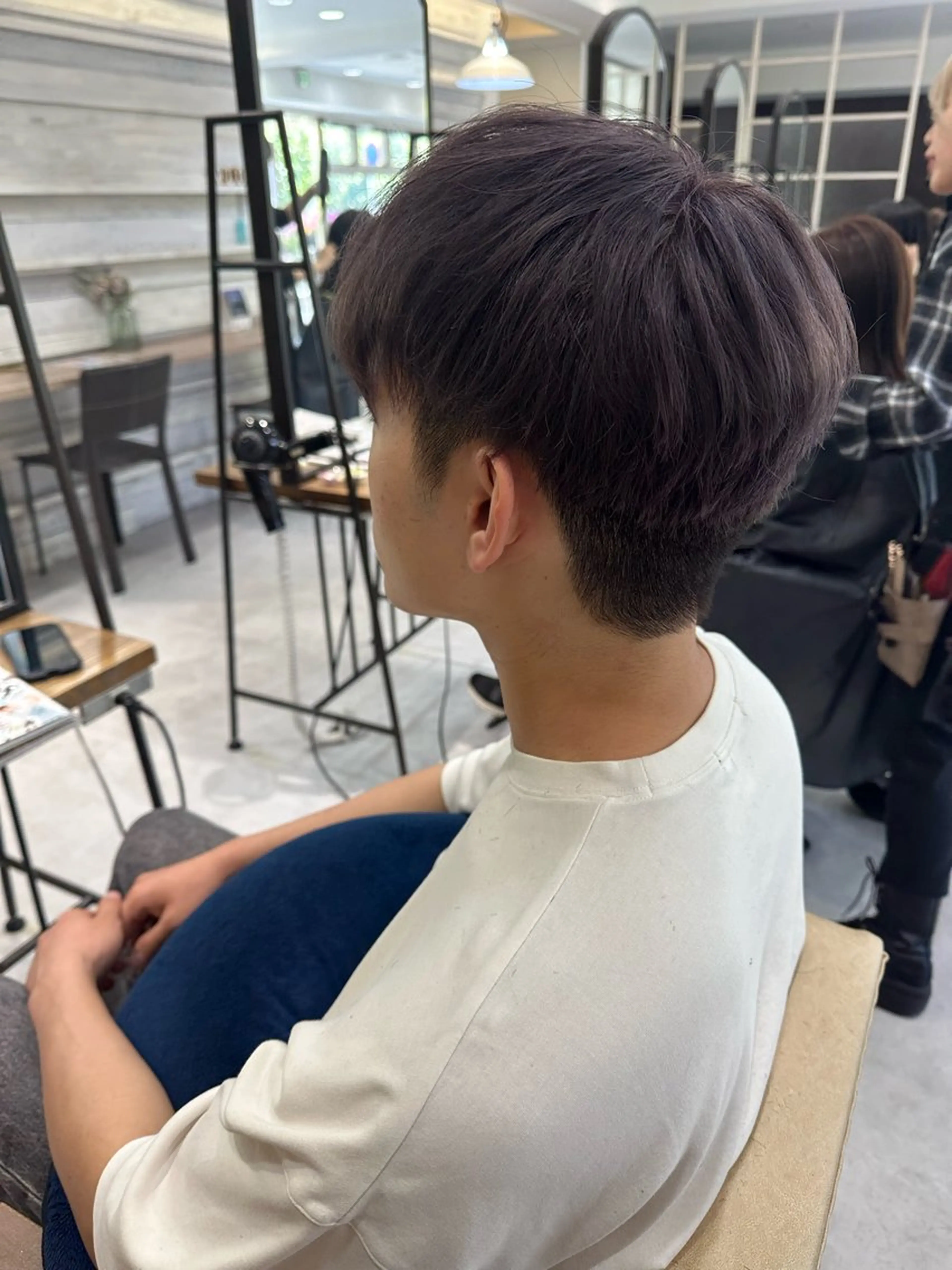 ショート カラー メンズ カット ヘアカラー トリートメント 髪質改善AUSTIN登戸所属・野村 一花 / 暖色 カラー / Wカラーのヘアスタイル