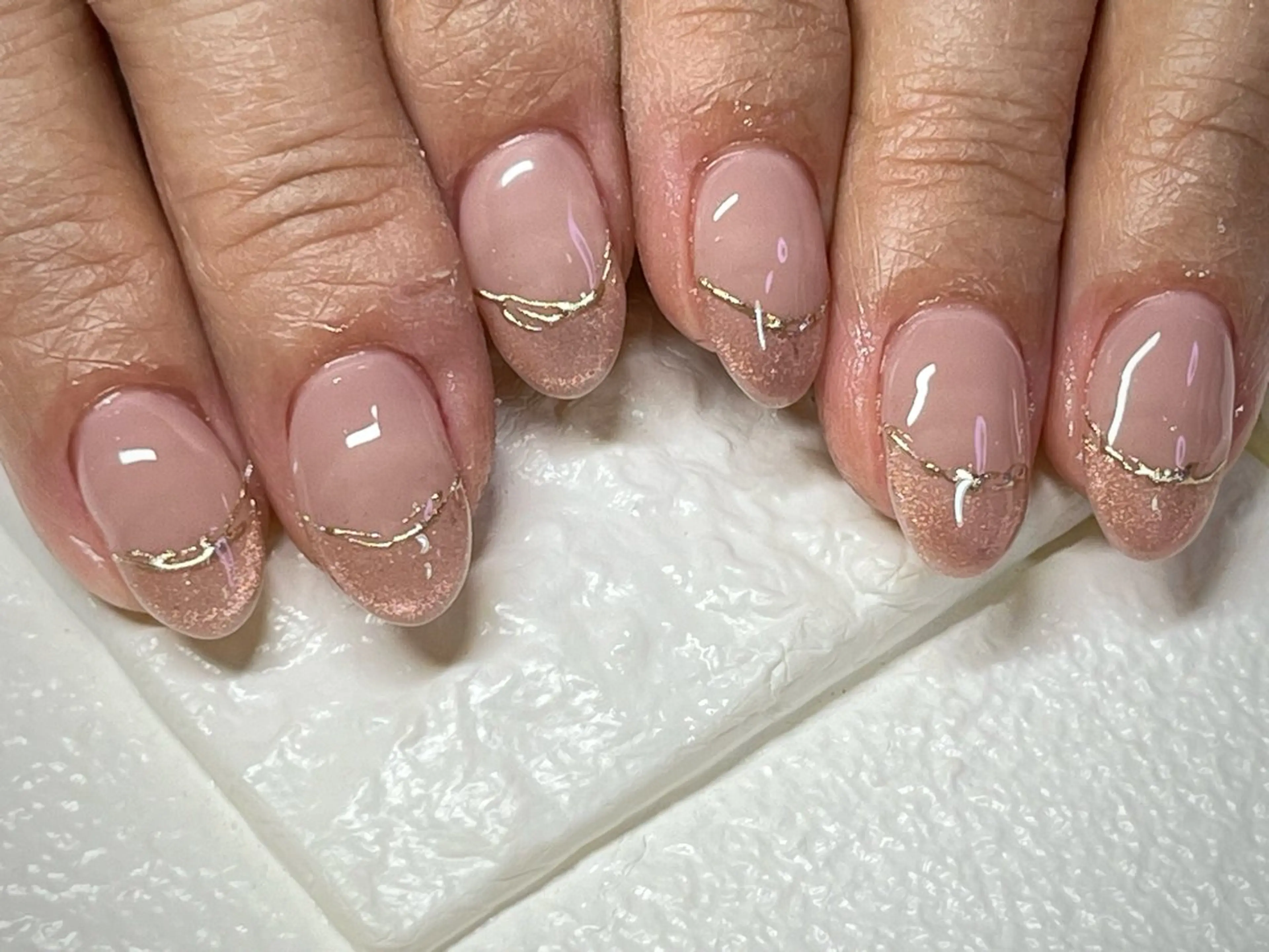 ネイル ミラーネイル ハンドネイル まり りぃ〜んのネイルデザイン