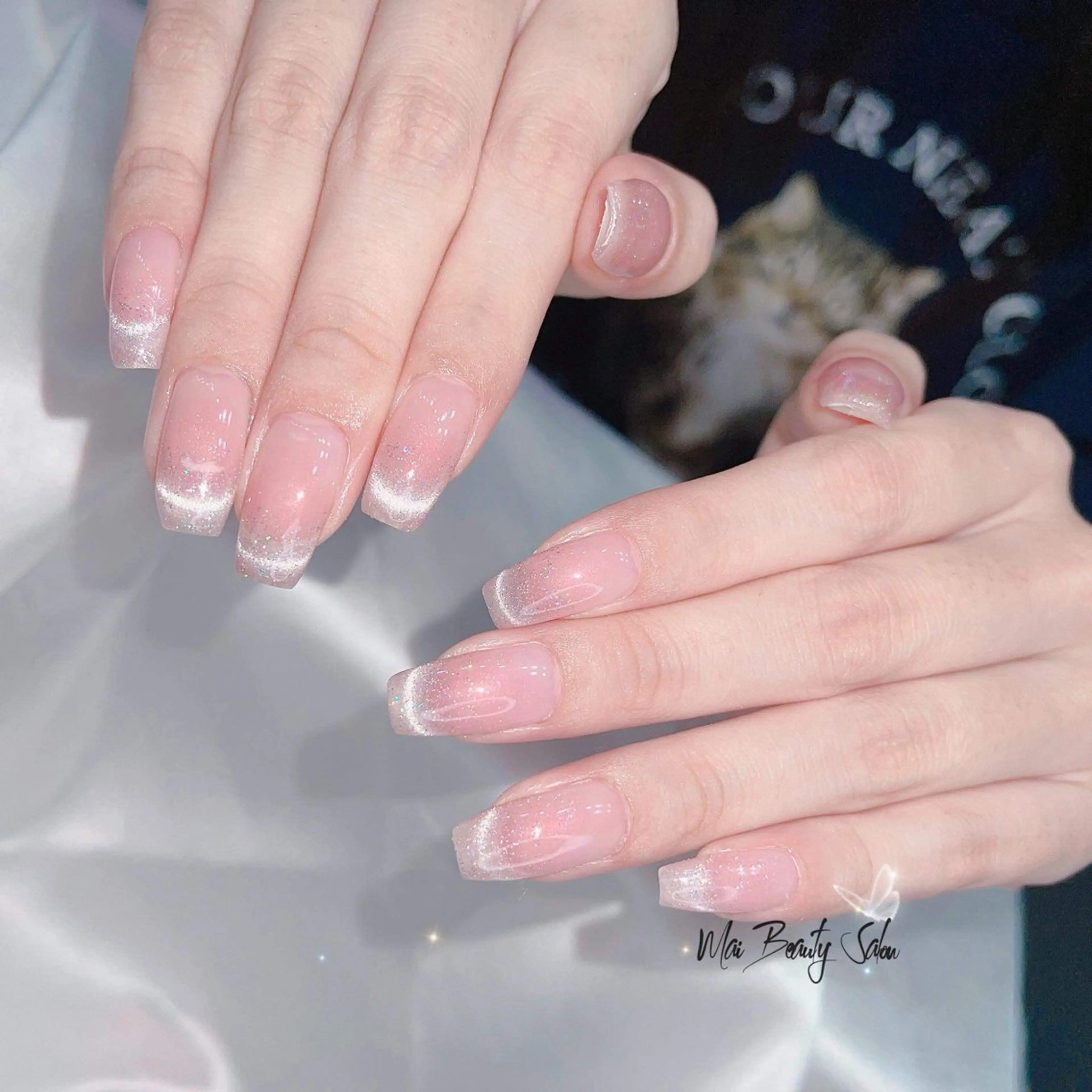 ネイル チークネイル ジェルネイル 韓国ネイル マグネットネイル パラジェル ハンドネイル MaiBeauty To  Toのネイルデザイン