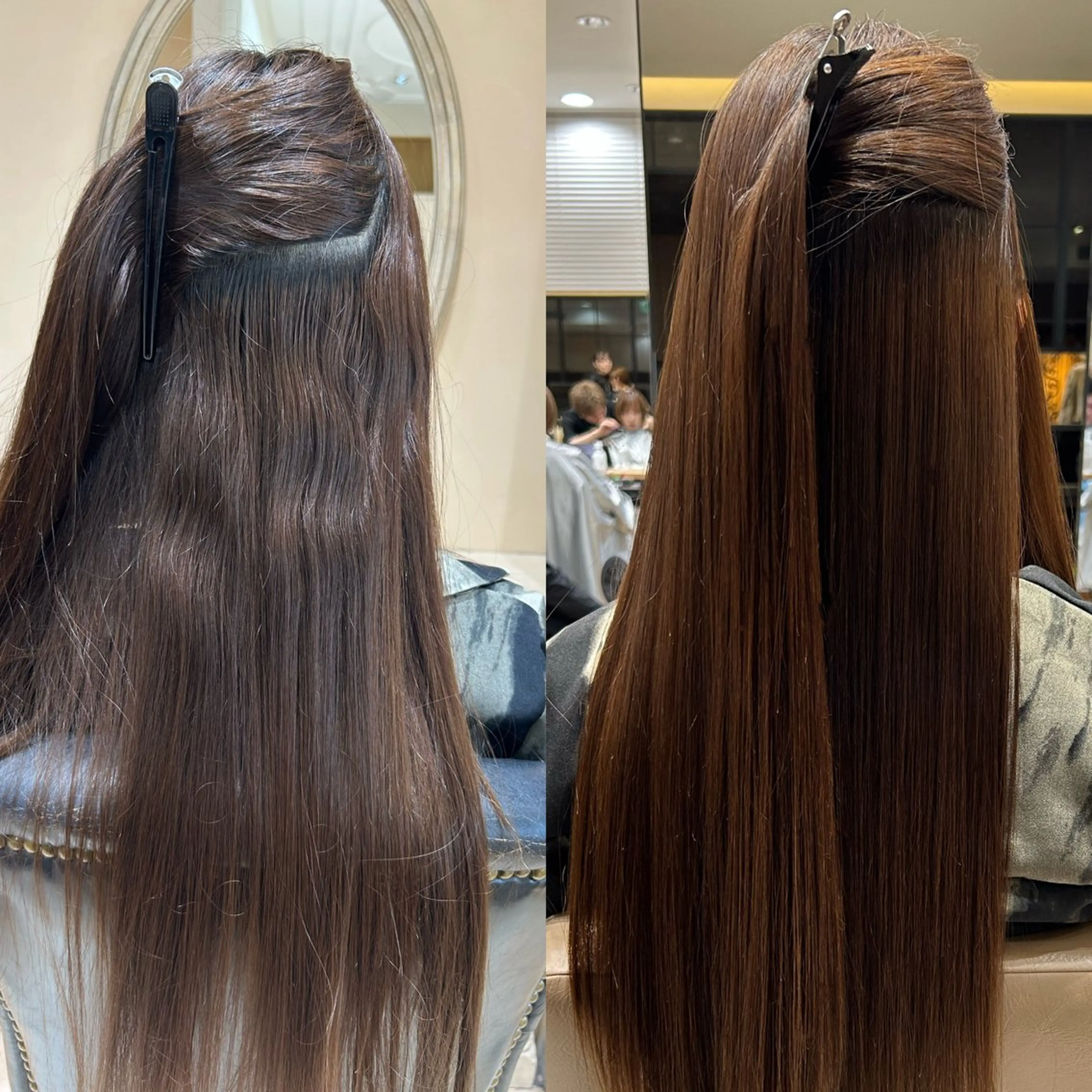 ロング カラー パーマ カット ヘアカラー 縮毛矯正 トリートメント 新宿✨顔周りカット 韓国ヘア/坂本亜裟海のヘアスタイル