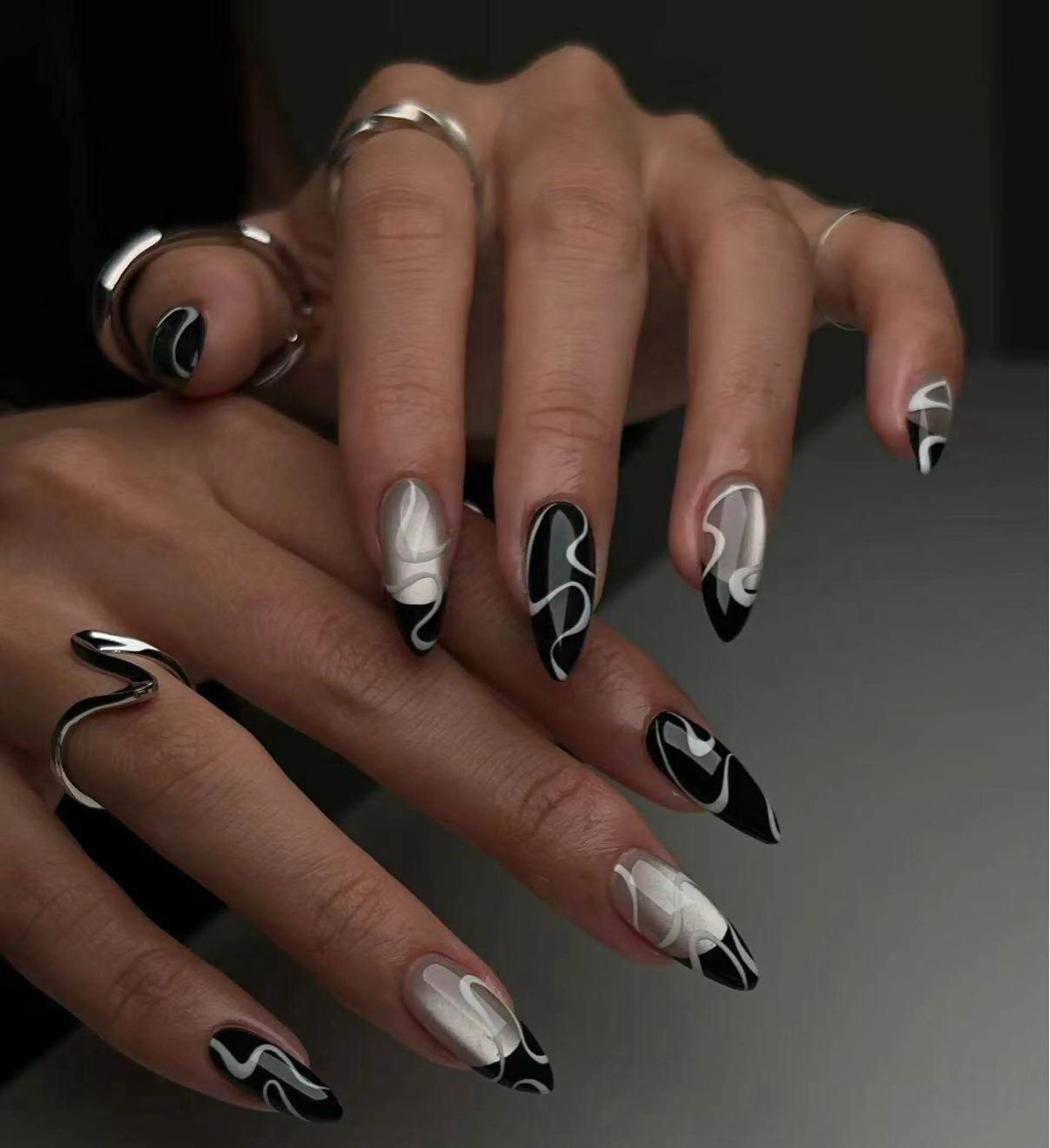 ネイル オーロラネイル フラワーネイル フットネイル フレンチネイル ジェルネイル ハンドネイル BabyYouMi nailのネイルデザイン