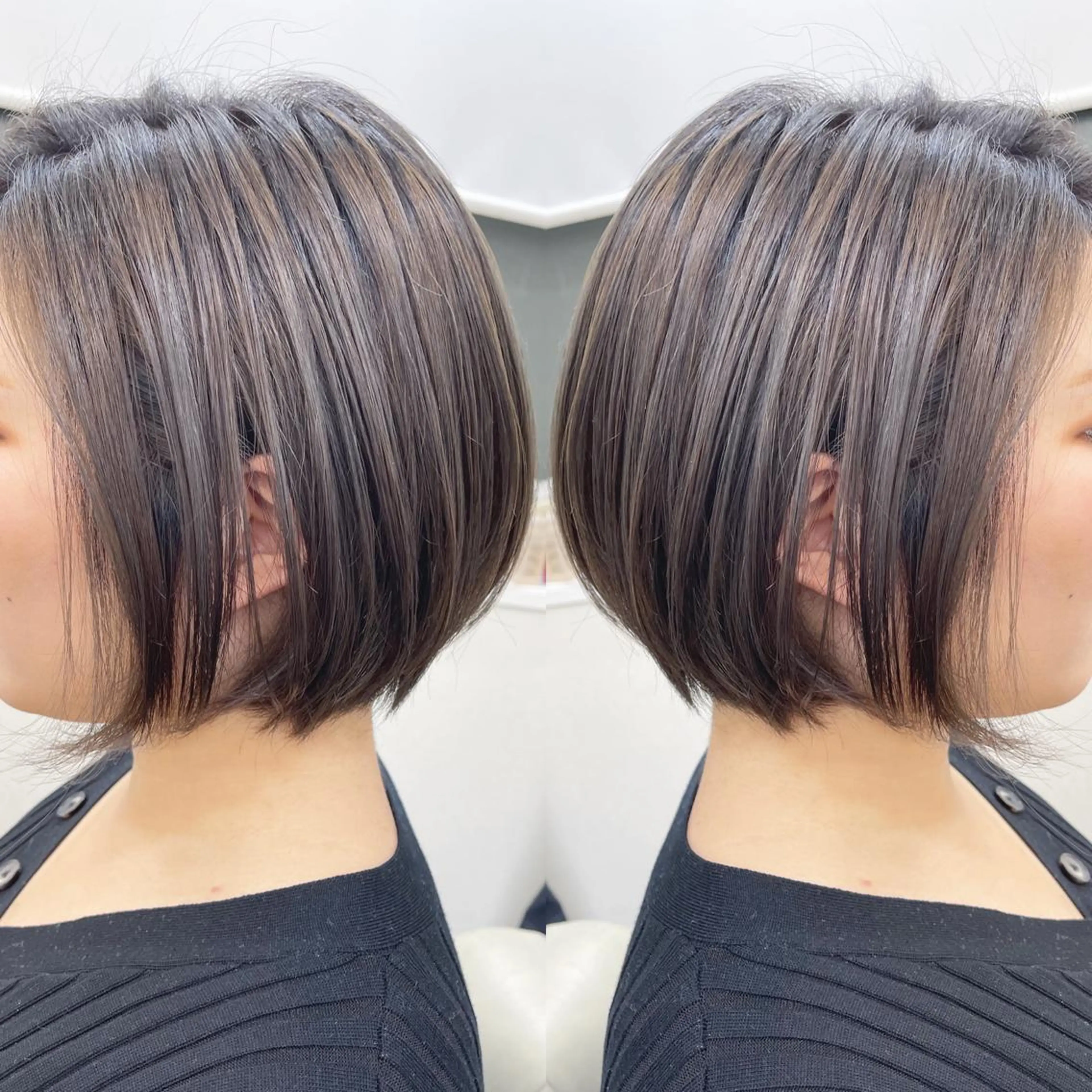 ショート ショートボブ ボブ ショートヘア カット ヘアカラー トリートメント H所属・H (エイチ) 烏丸御池店のヘアスタイル