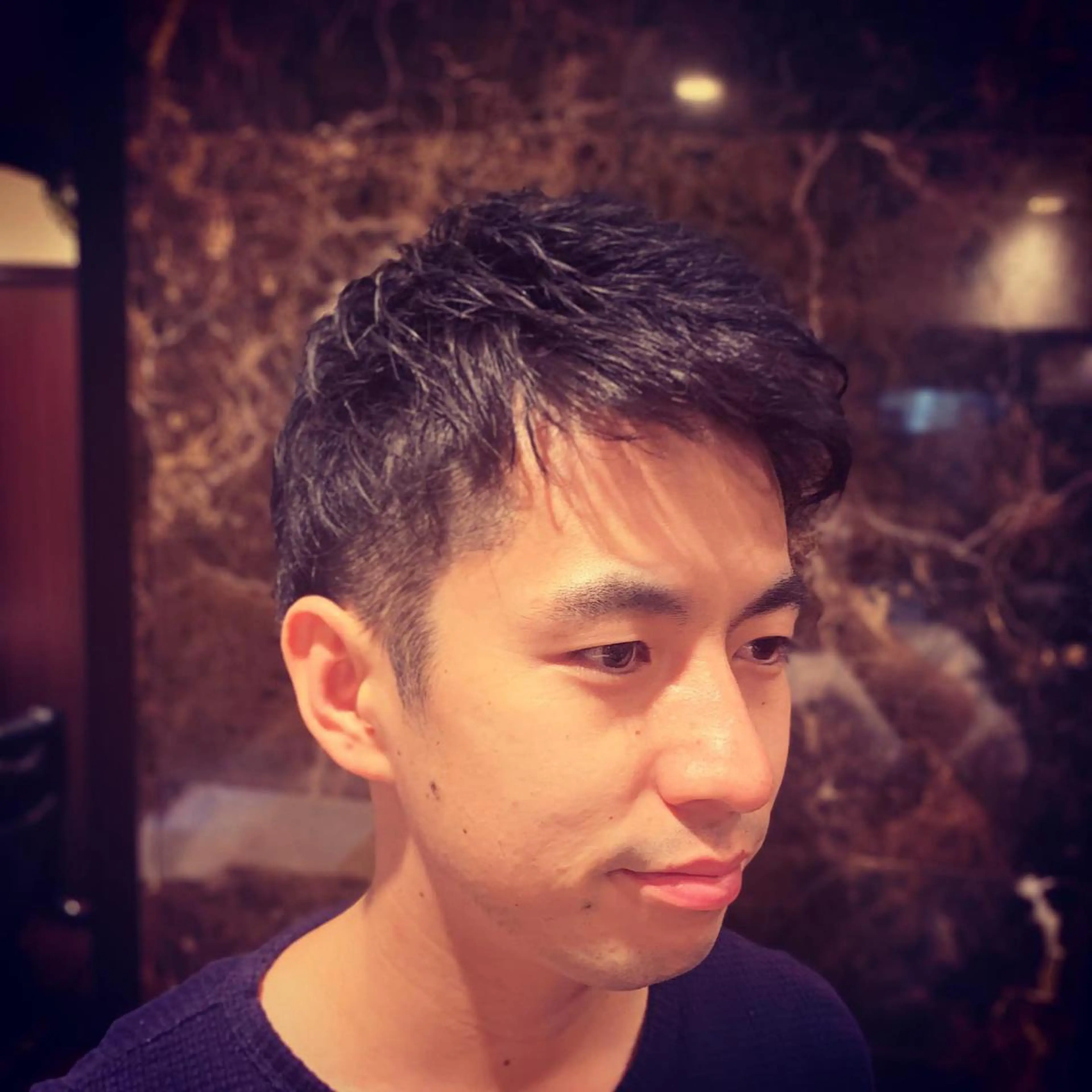 ショート パーマ メンズ HIROGINZA ヒロ銀座 青山所属・マツオ リュウホウ🐉のヘアスタイル