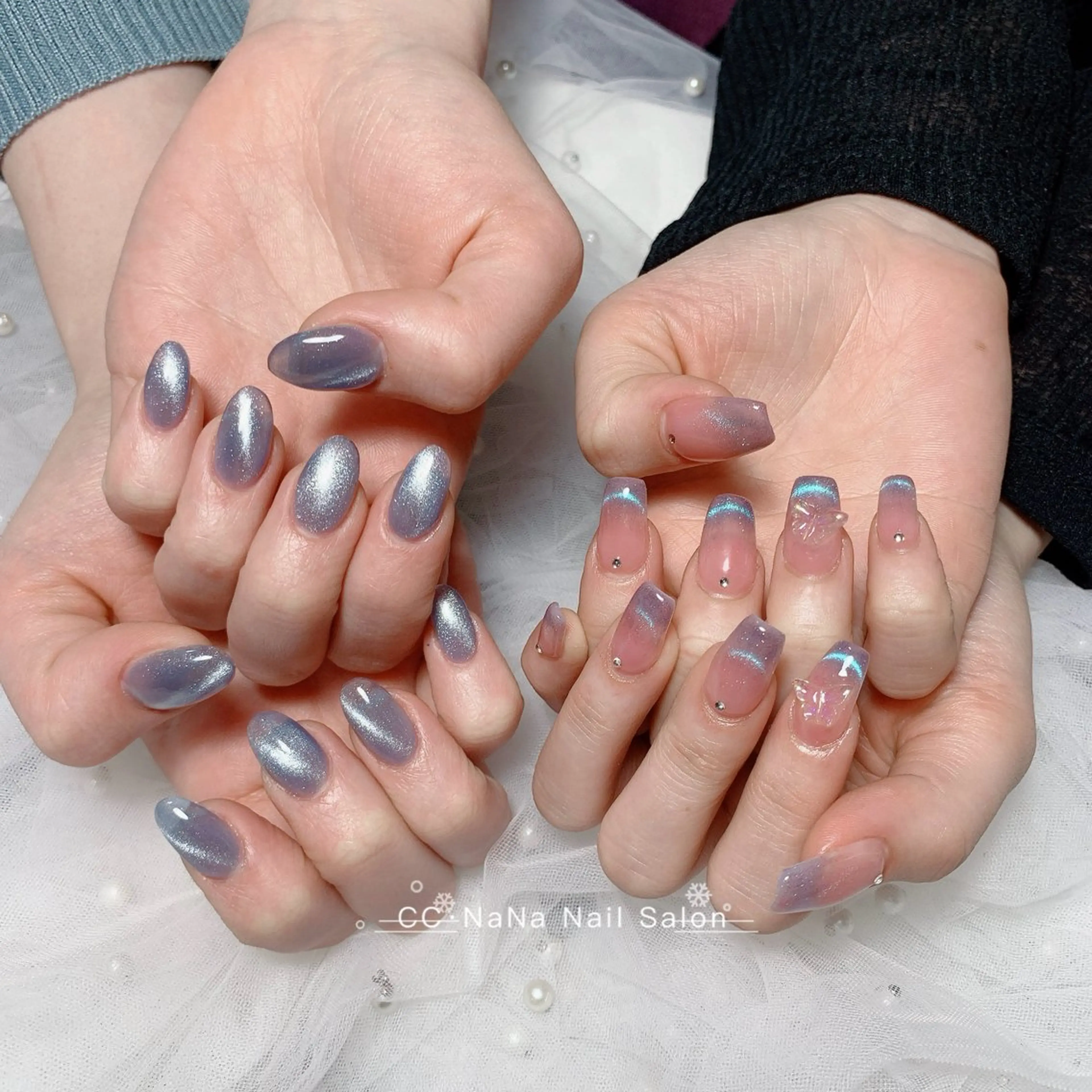 ネイル スカルプネイル 💎CC・NaNa 韓国風ネイル🌙Cのネイルデザイン