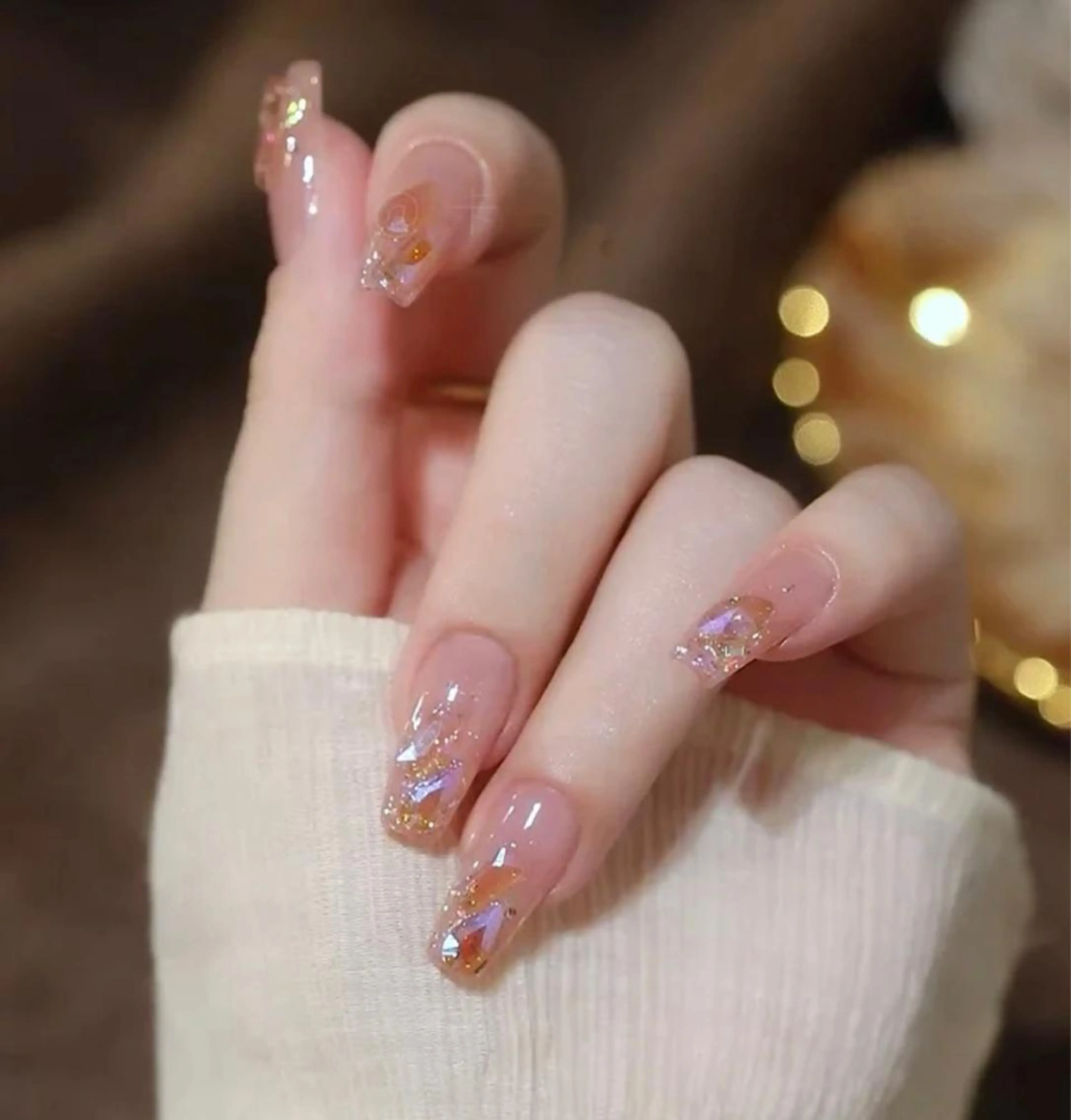 ネイル ハンドネイル M🌷nail 長さだし専門店のネイルデザイン