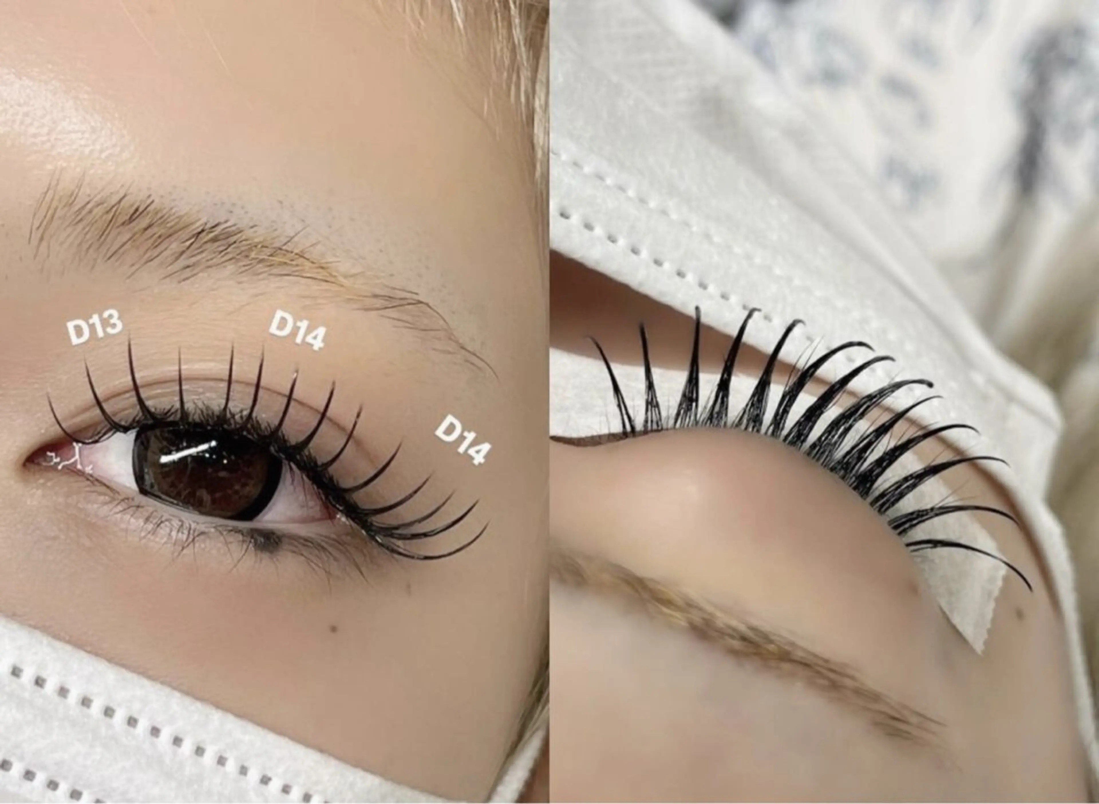 マツエク・マツパ バインドロック 束感まつ毛 フラットラッシュ ナチュラル パリジェンヌラッシュリフト YK 美学院のネイルデザイン