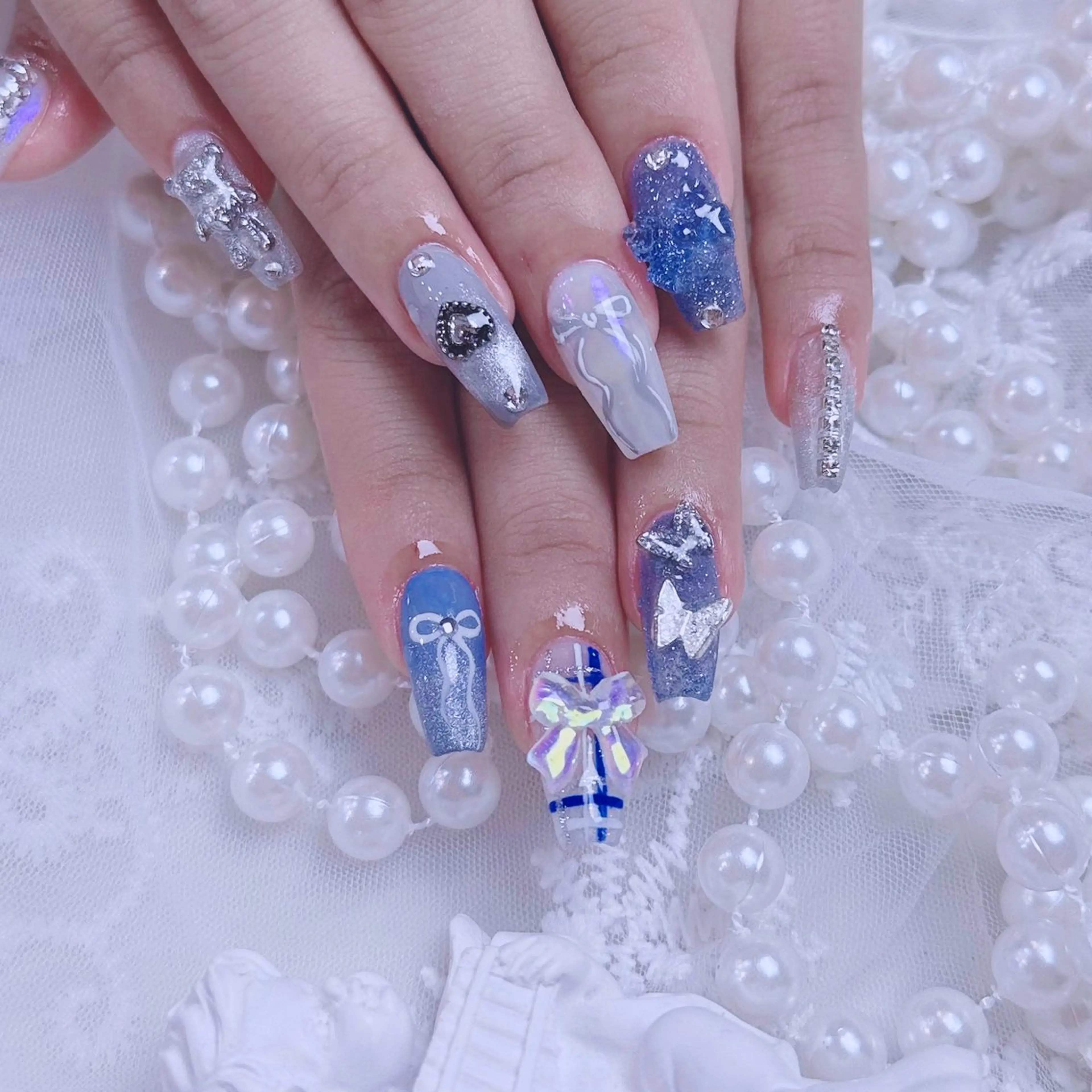 🌸スカルプ　ジェル+長さだし持ち込み やり放題　時間内でデザインOK 🌸の写真