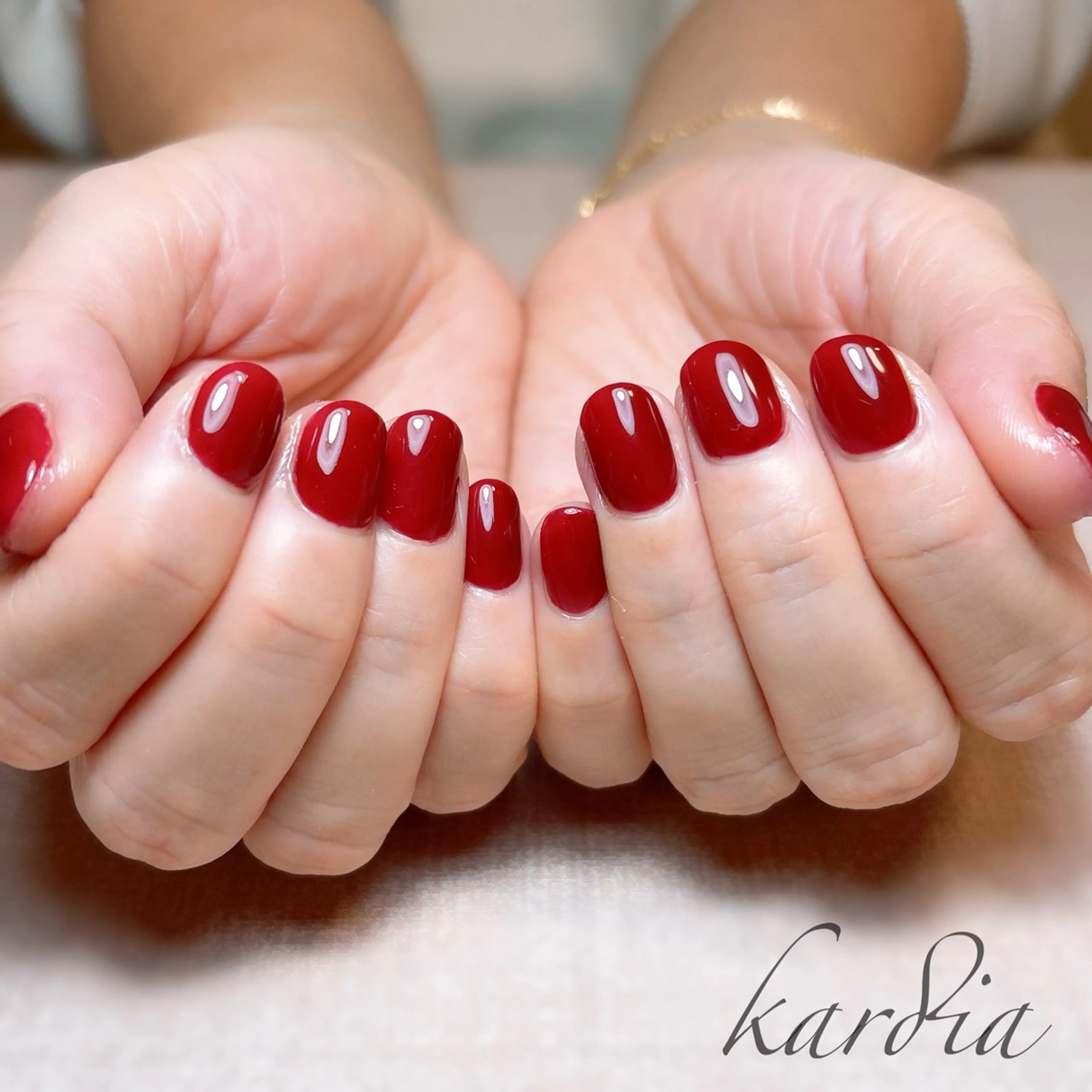 ネイル ハンドネイル καρδιά -ｶﾙﾃﾞｨｱ-のネイルデザイン