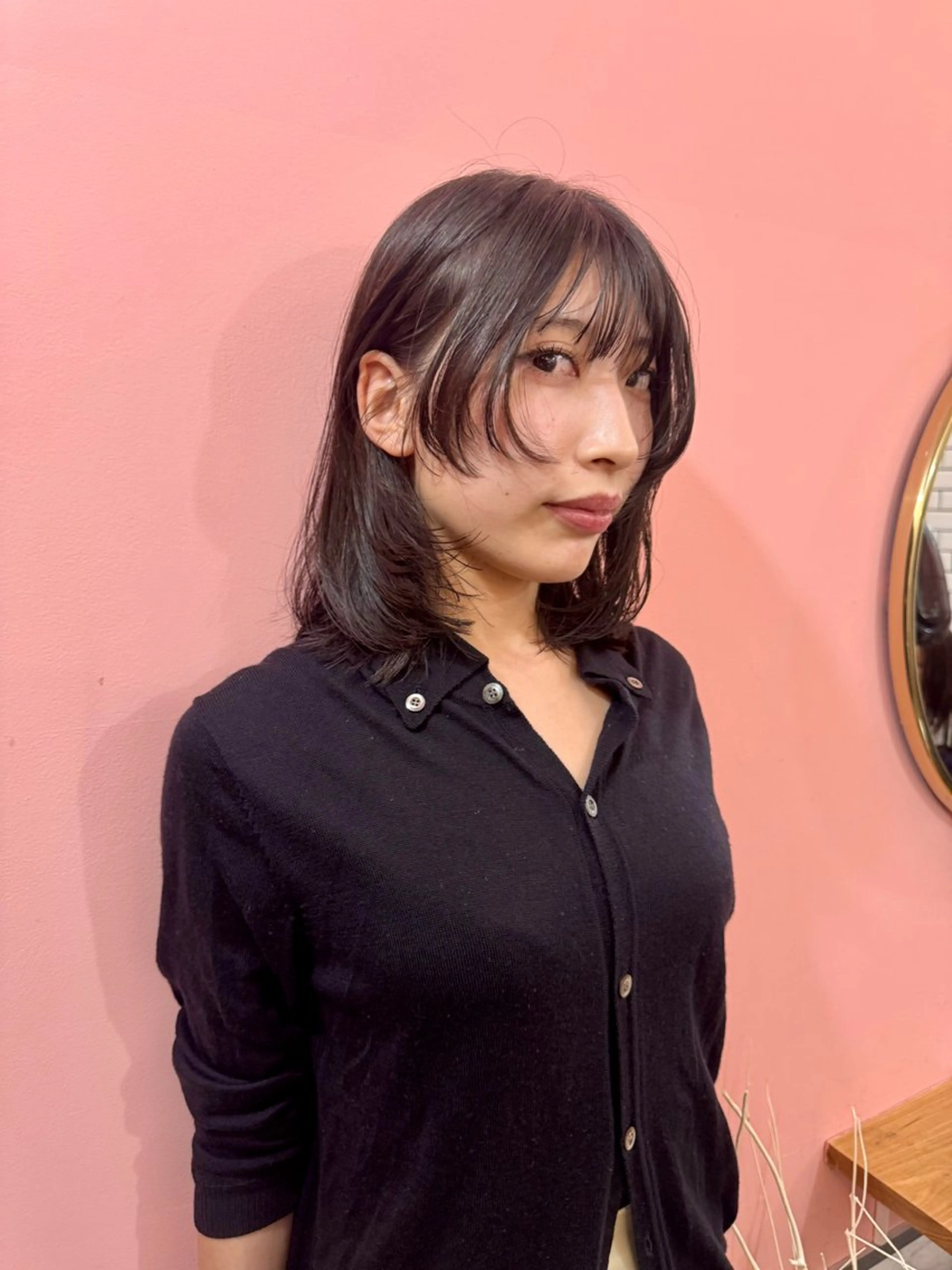 ミディアム 捺葵 @72tomi__のヘアスタイル