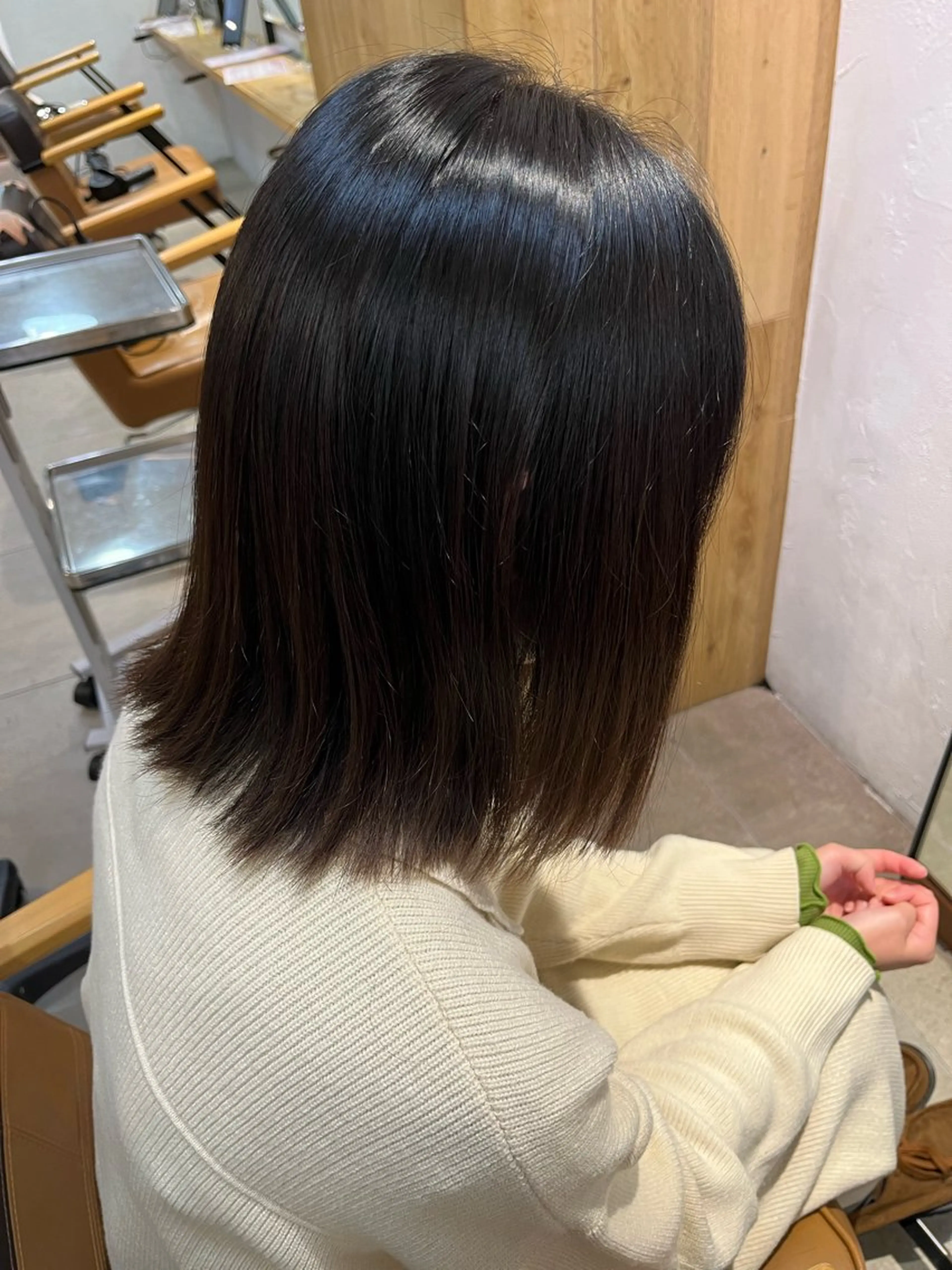 ミディアム 縮毛矯正 トリートメント ナチュラルなヘア /ヨシダトモキのヘアスタイル