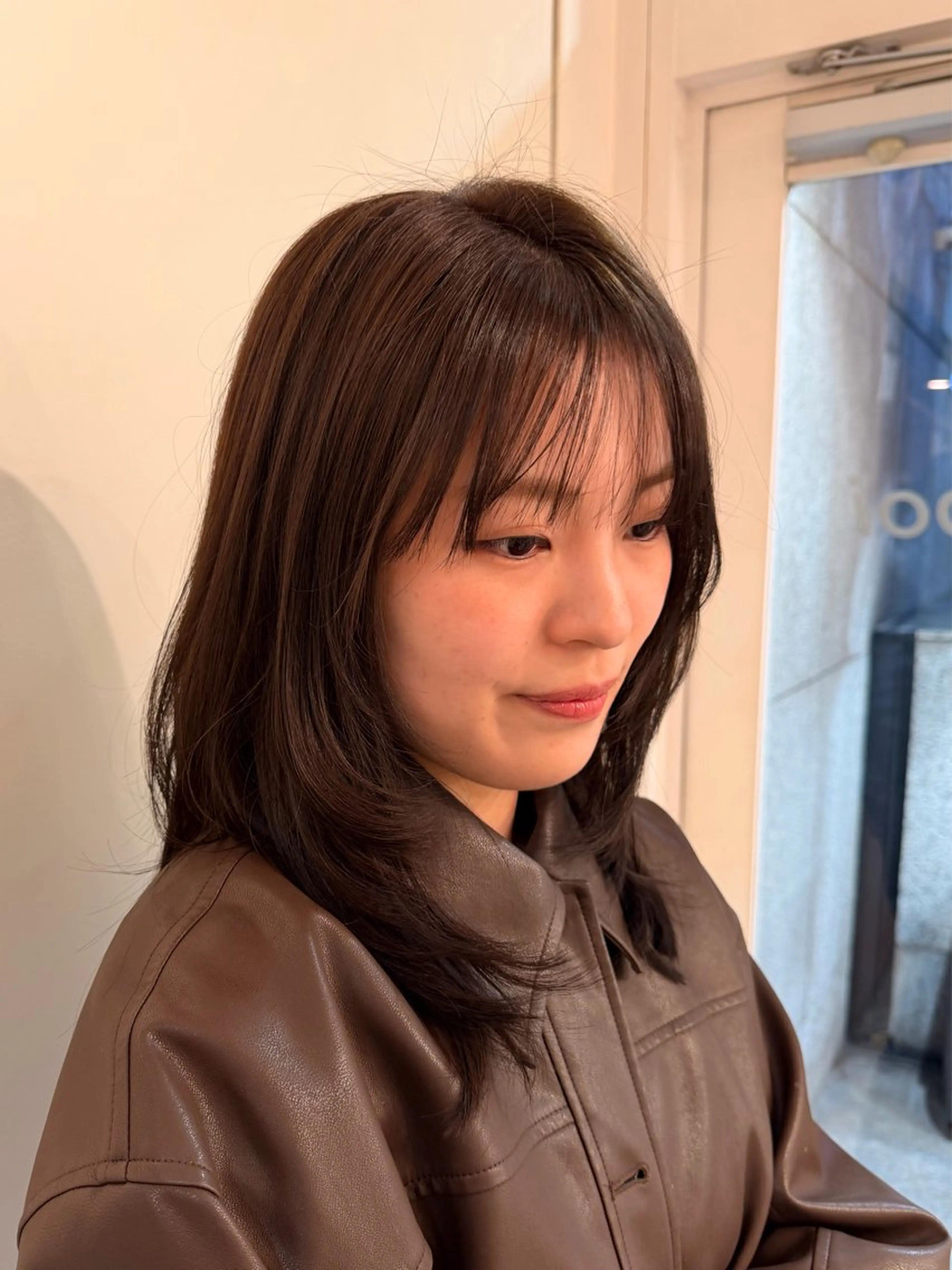 セミロング カット ヘアカラー トリートメント タツキ/レイヤー/ パーマ/艶カラーのヘアスタイル