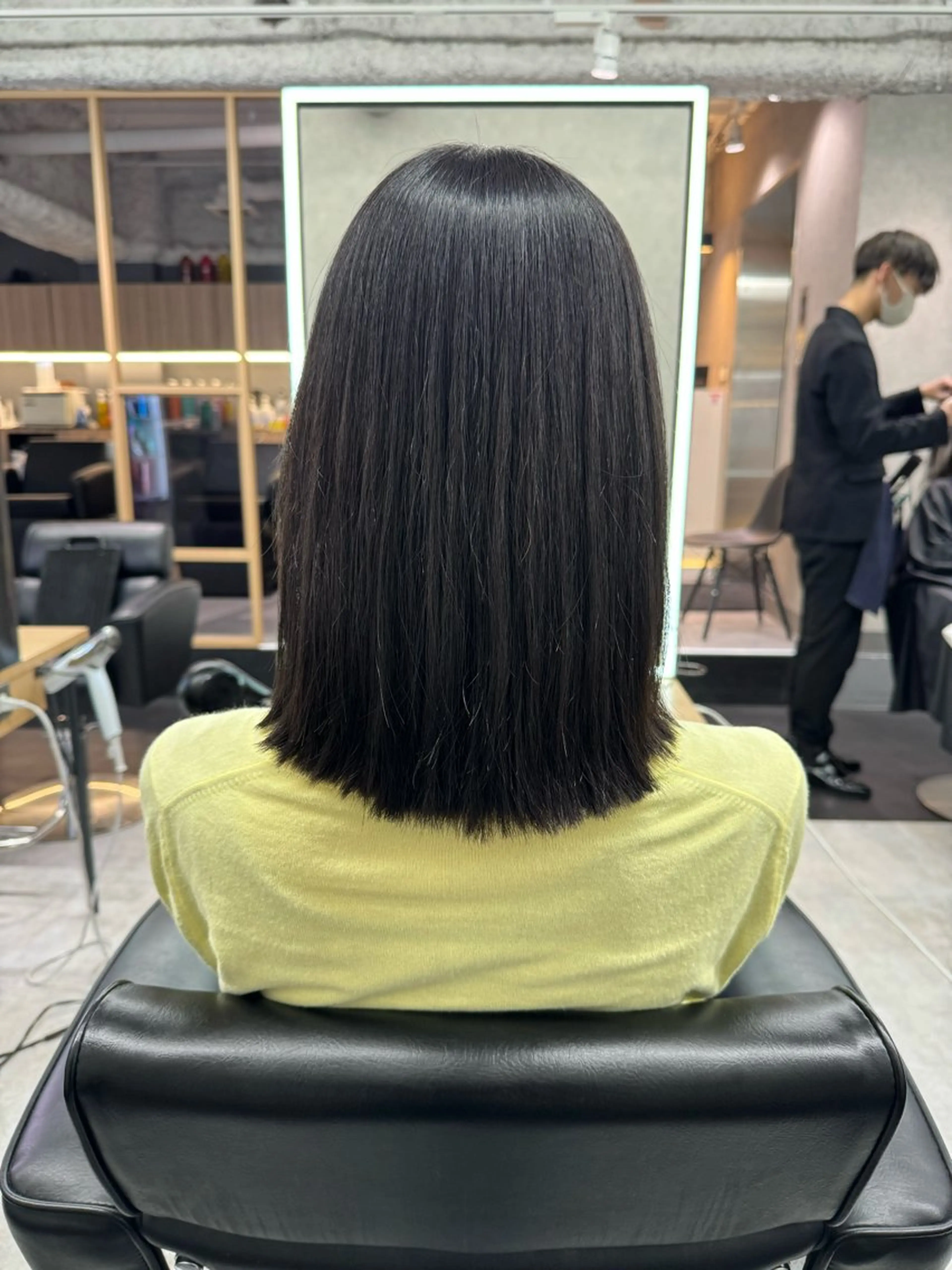 セミロング カラー 吉満 翔のヘアスタイル