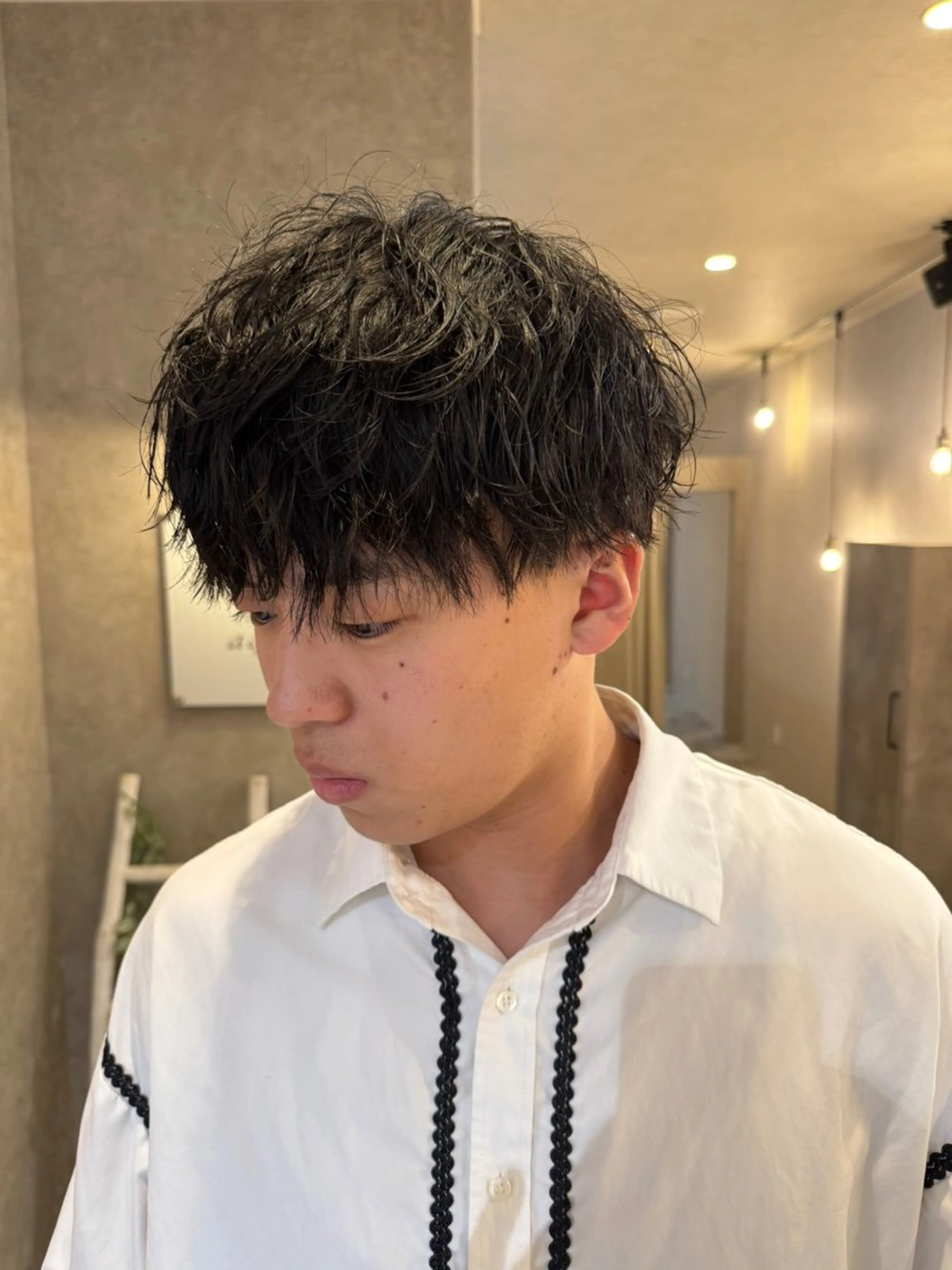 パーマ メンズ カット パーマ トリートメント aqush所属・仲井 康己のヘアスタイル