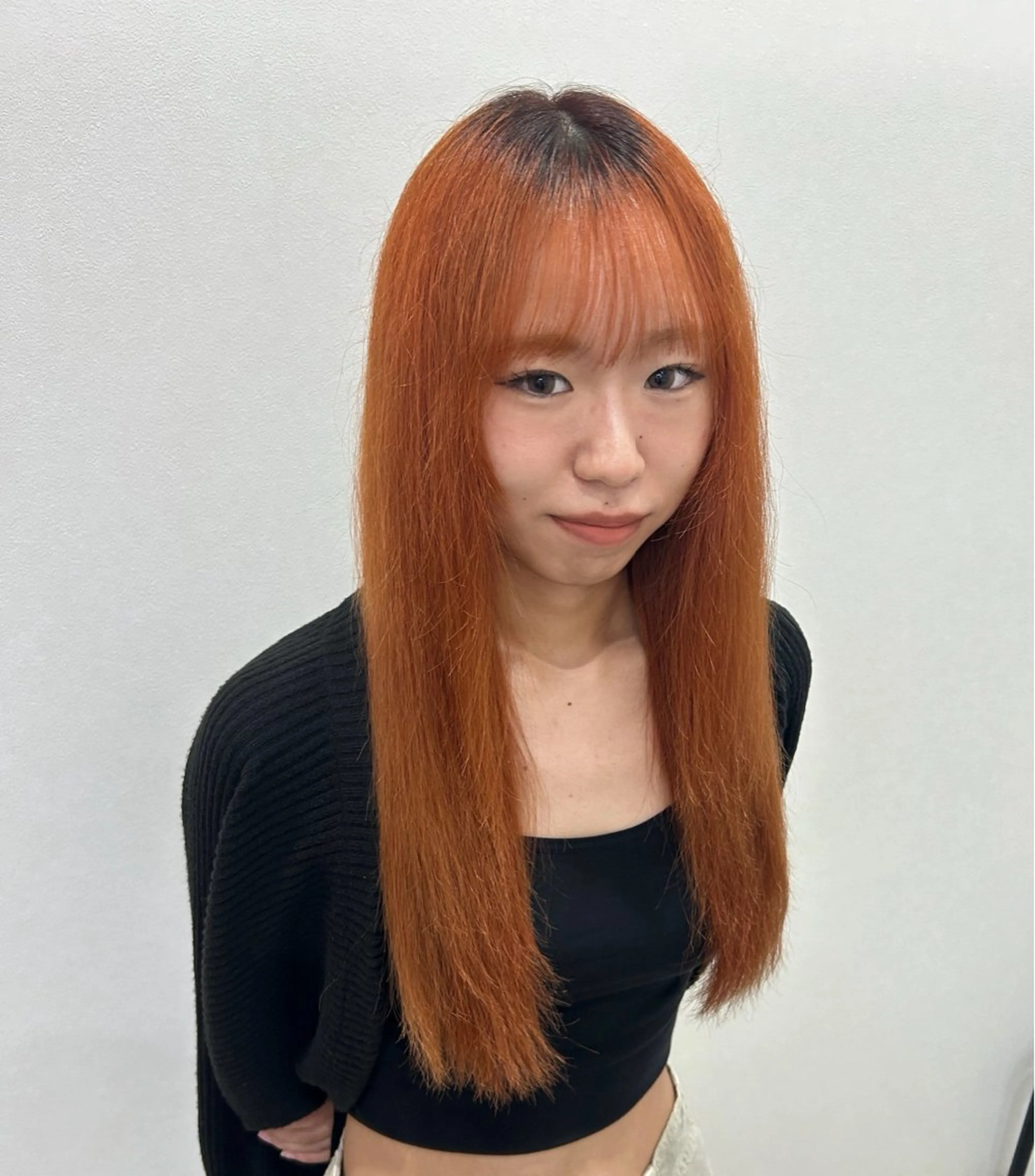 カラー オレンジ ジャスミン 🧿のヘアスタイル