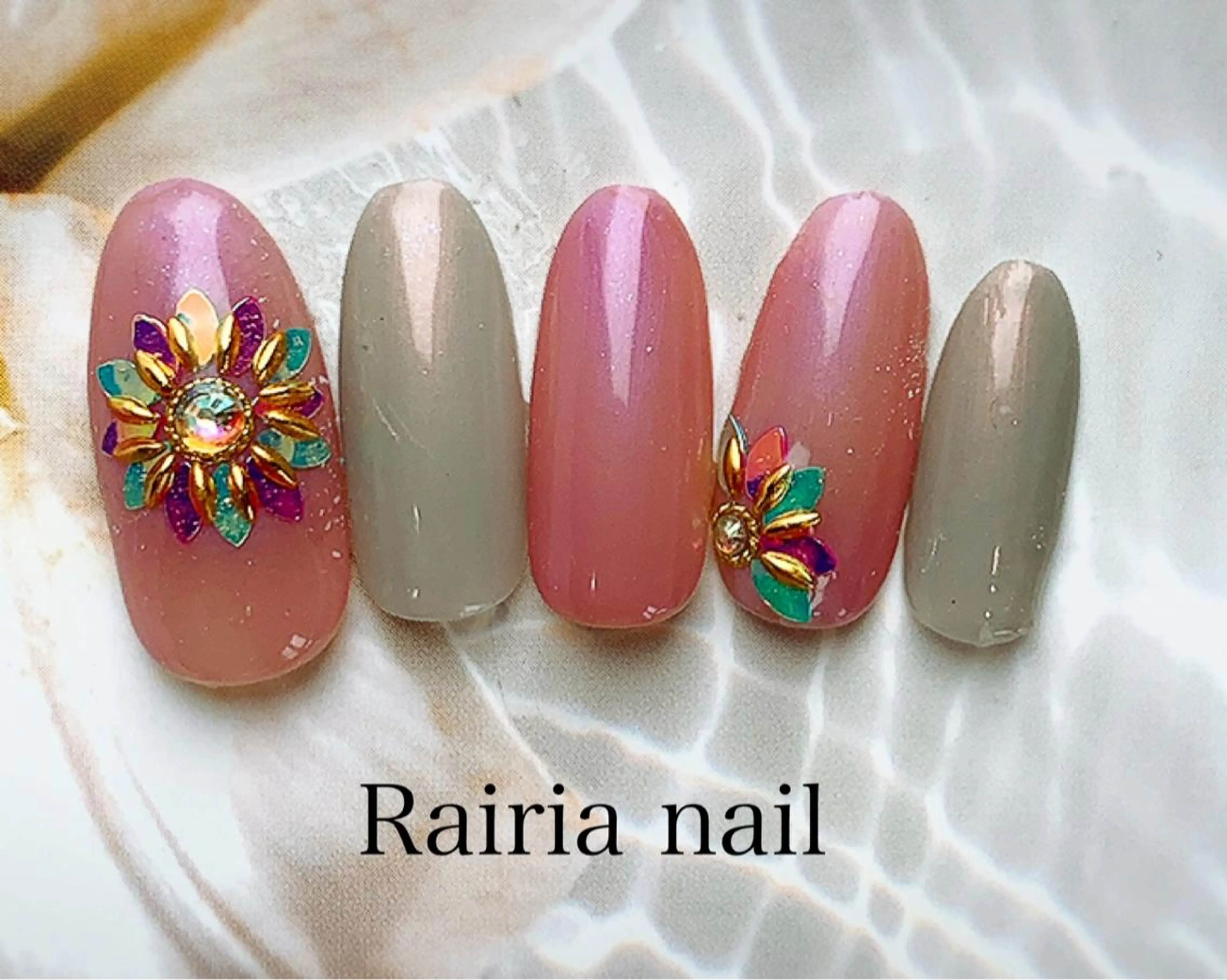 ネイル アートネイル ジェルネイル パラジェル 冬ネイル Rairia nail本八幡店のネイルデザイン