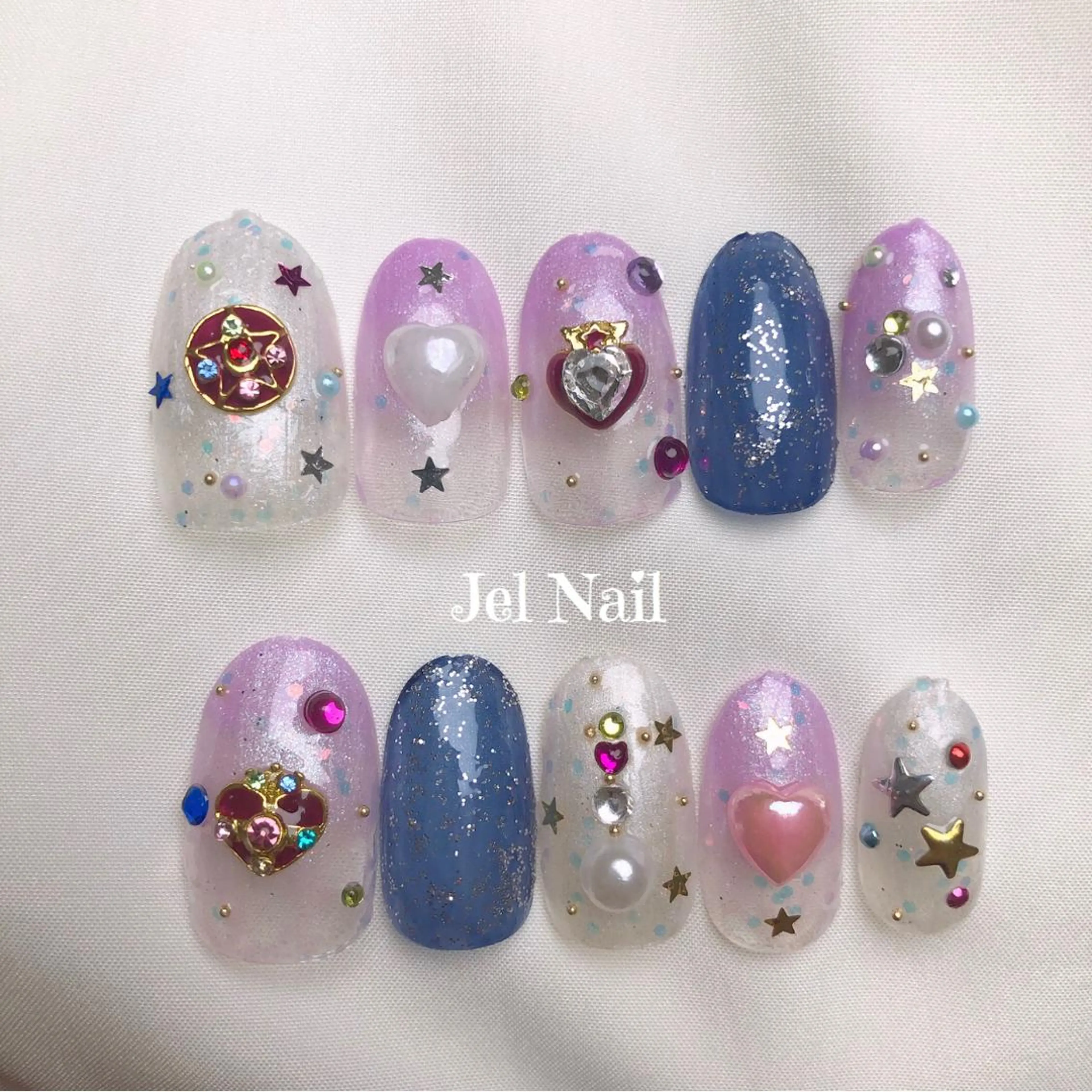 ネイル ハンドネイル 淡色ネイル 🎀moeのネイルデザイン