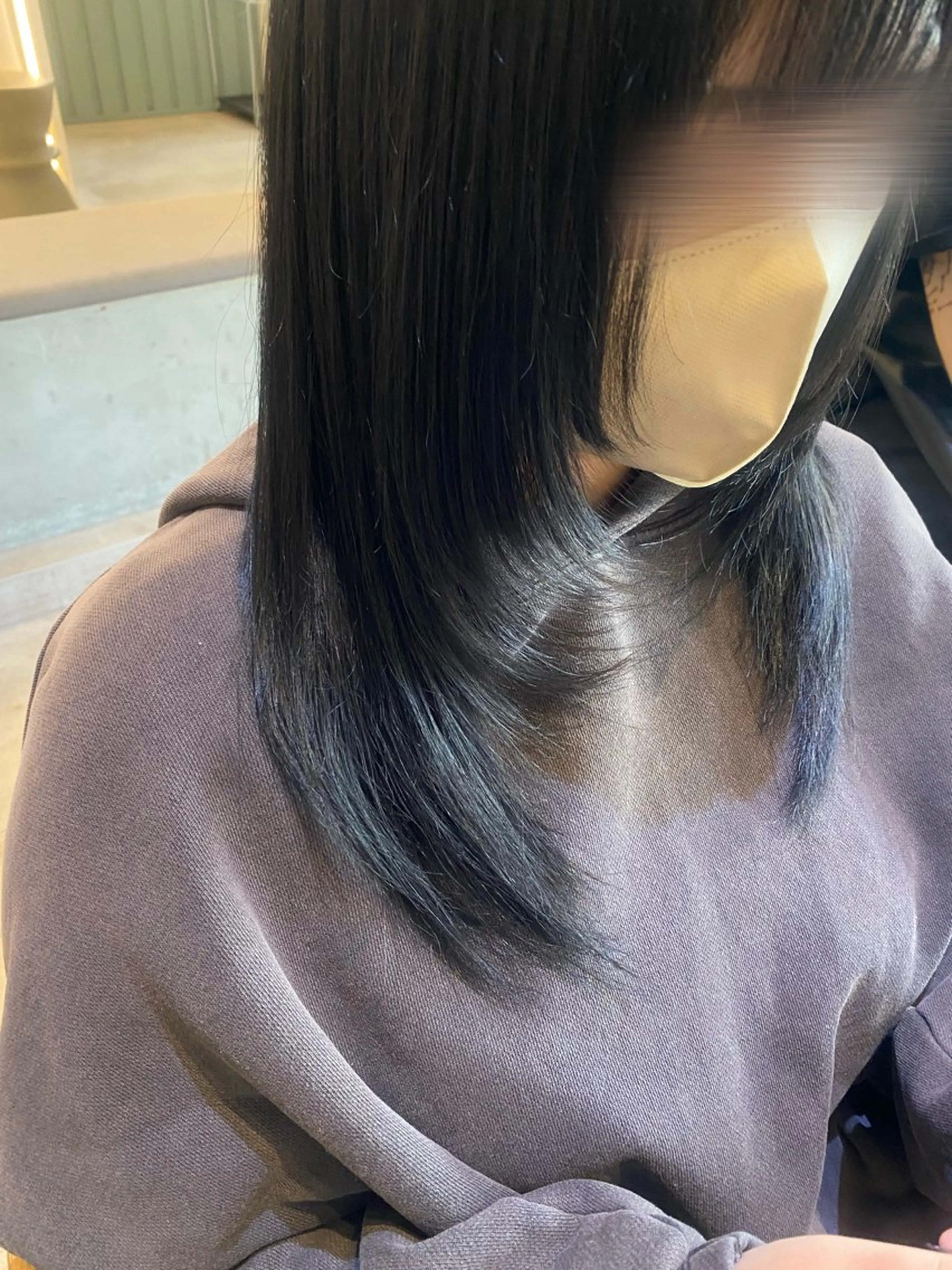 セミロング カラー 髪質改善＆トリートメント over hair所沢店所属・韓国風/レイヤー/ 𝑵𝒂𝒏𝒂🩶のヘアスタイル