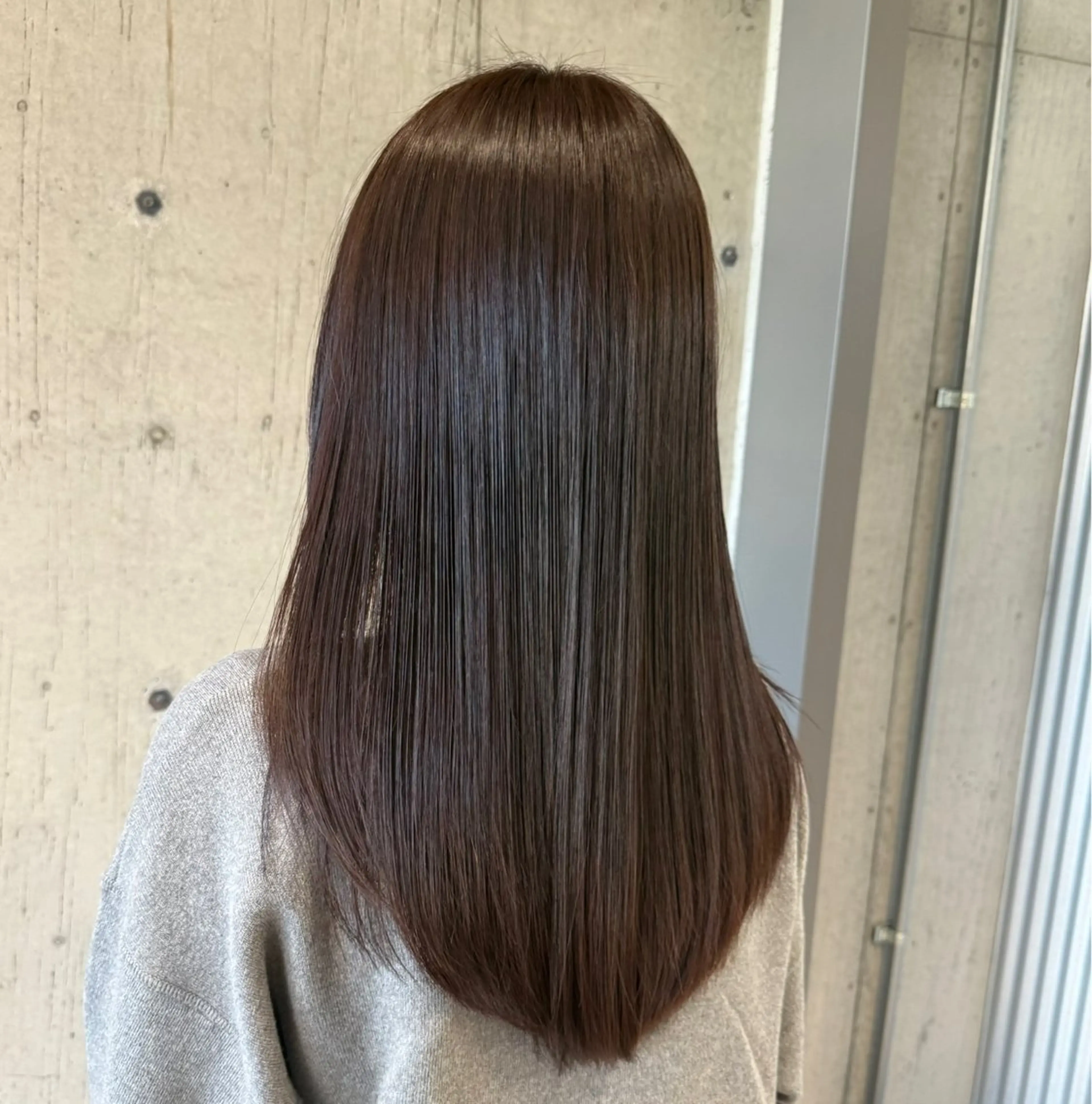 ロング カラー カット ヘアカラー トリートメント 透明感/血色カラー/ 似合せレイヤー/ゆいのヘアスタイル