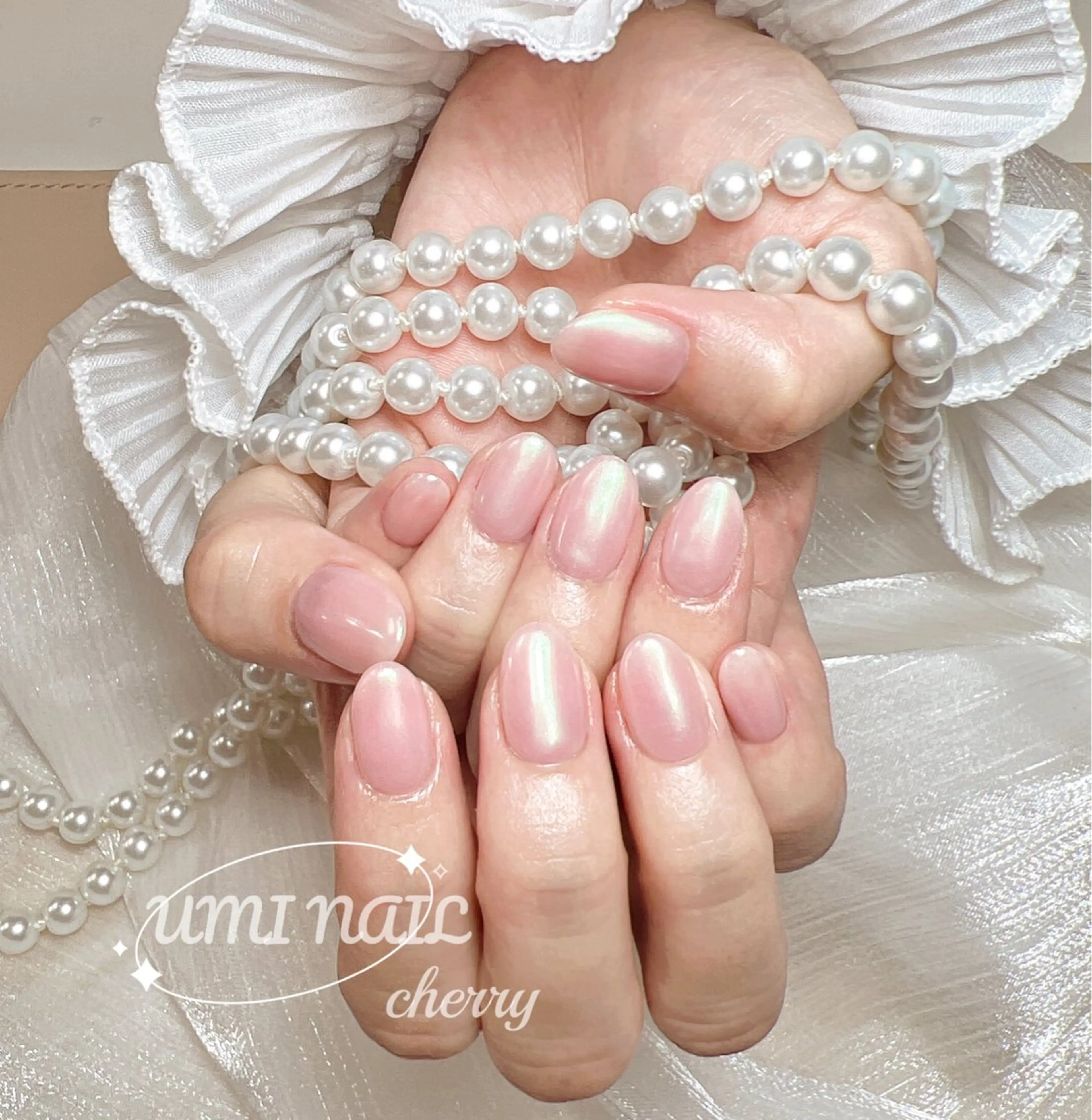 ネイル アートネイル オーロラネイル ジェルネイル グラデーション 持ち込み ハンドネイル ハンドケア LUXE NAIL SALONのネイルデザイン