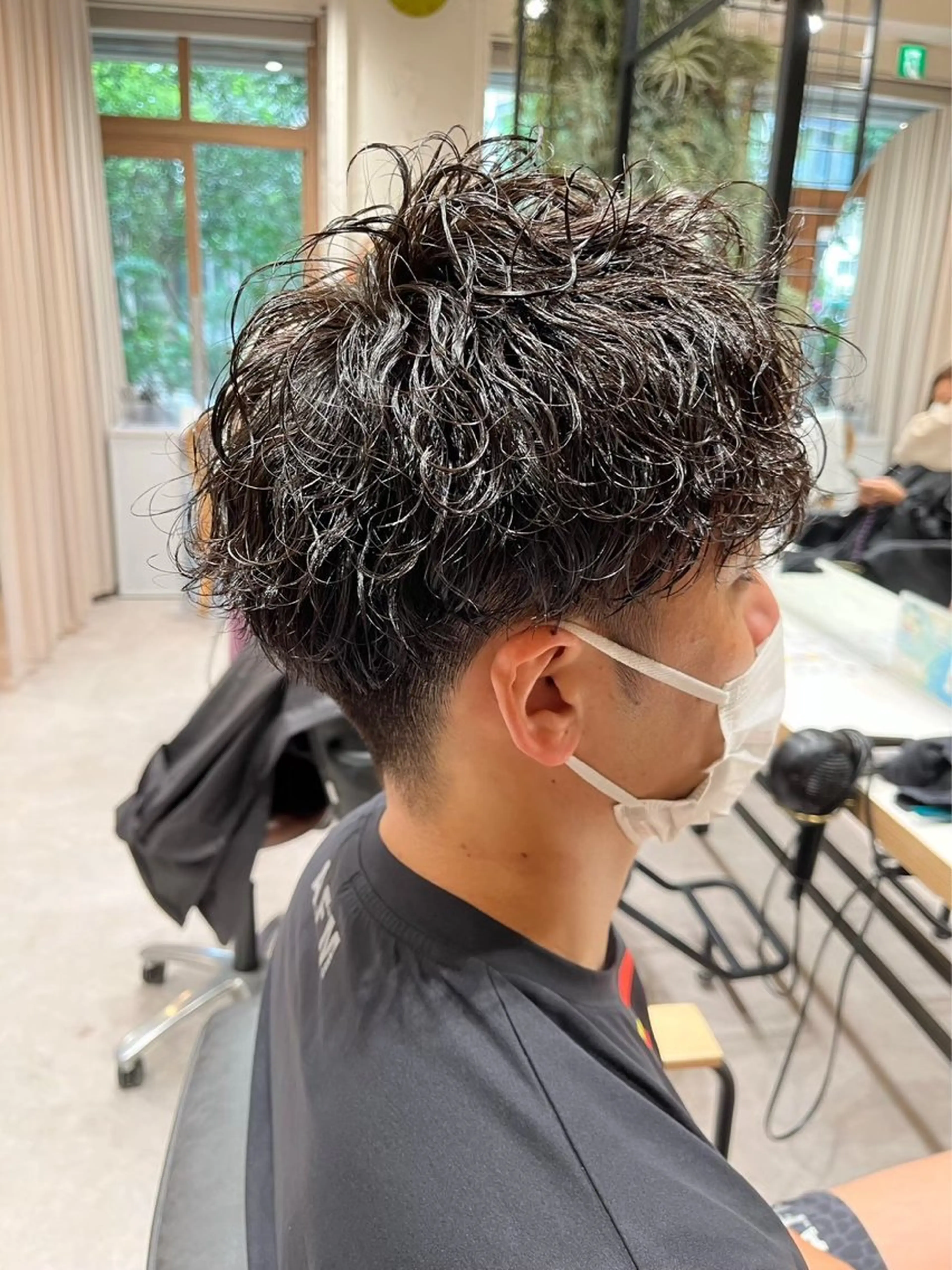 メンズ シャドウパーマ/ 波巻きパーマ/三鷹のヘアスタイル