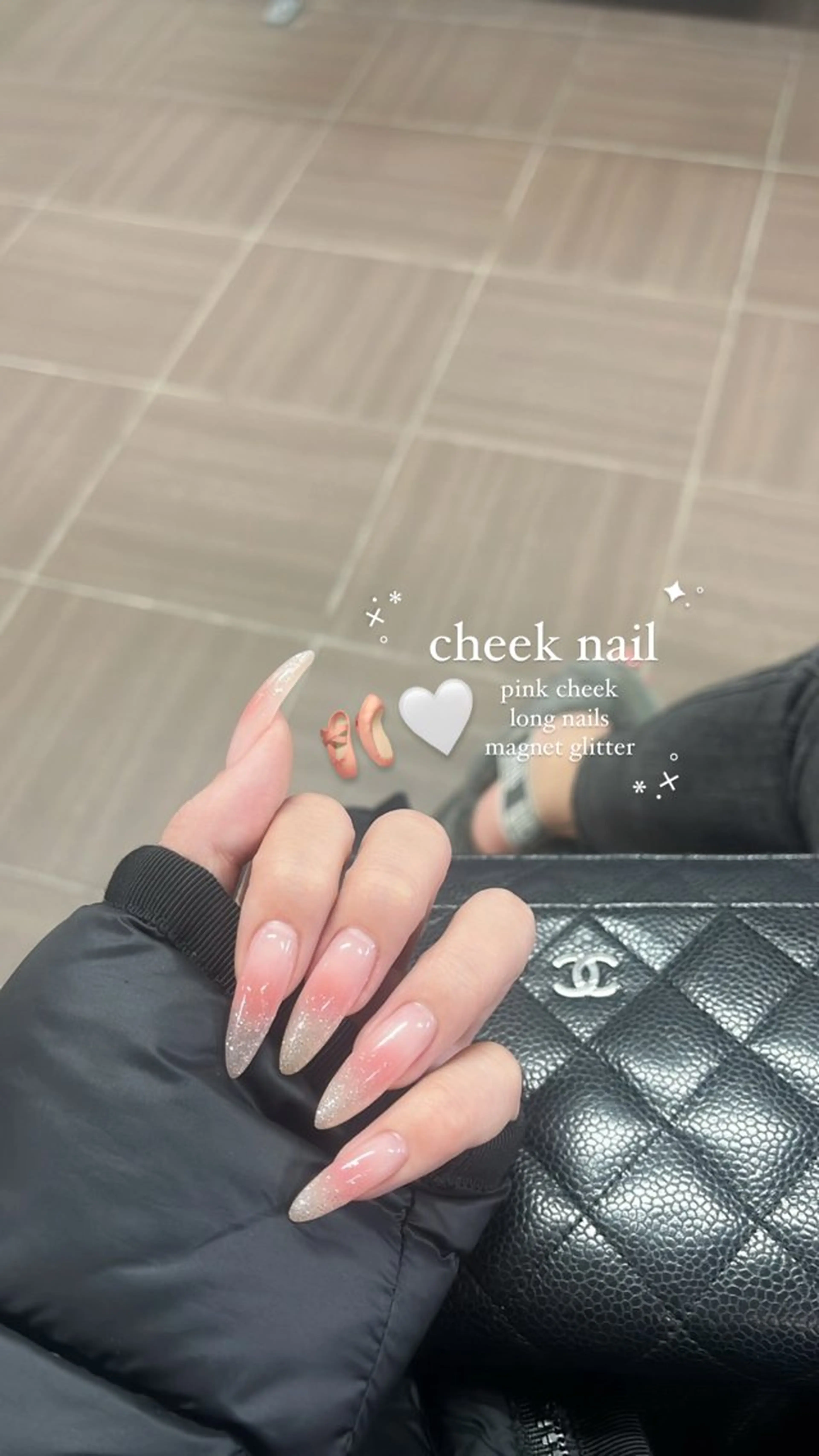 ネイル ロングネイル ハンドネイル nagaoフィルイン パラジェル長さだしのネイルデザイン