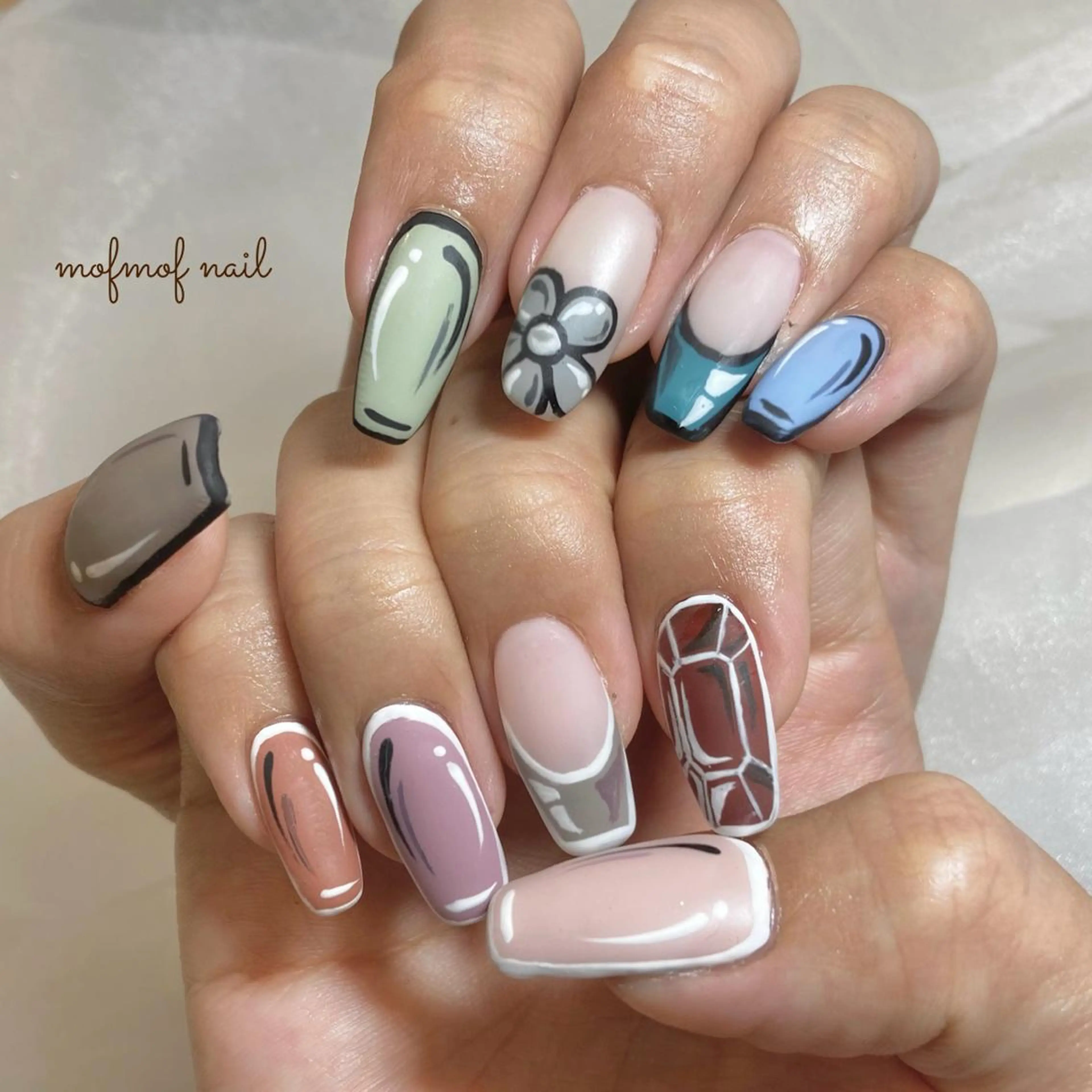 ネイル mofmofnail 🌿shimizuのネイルデザイン