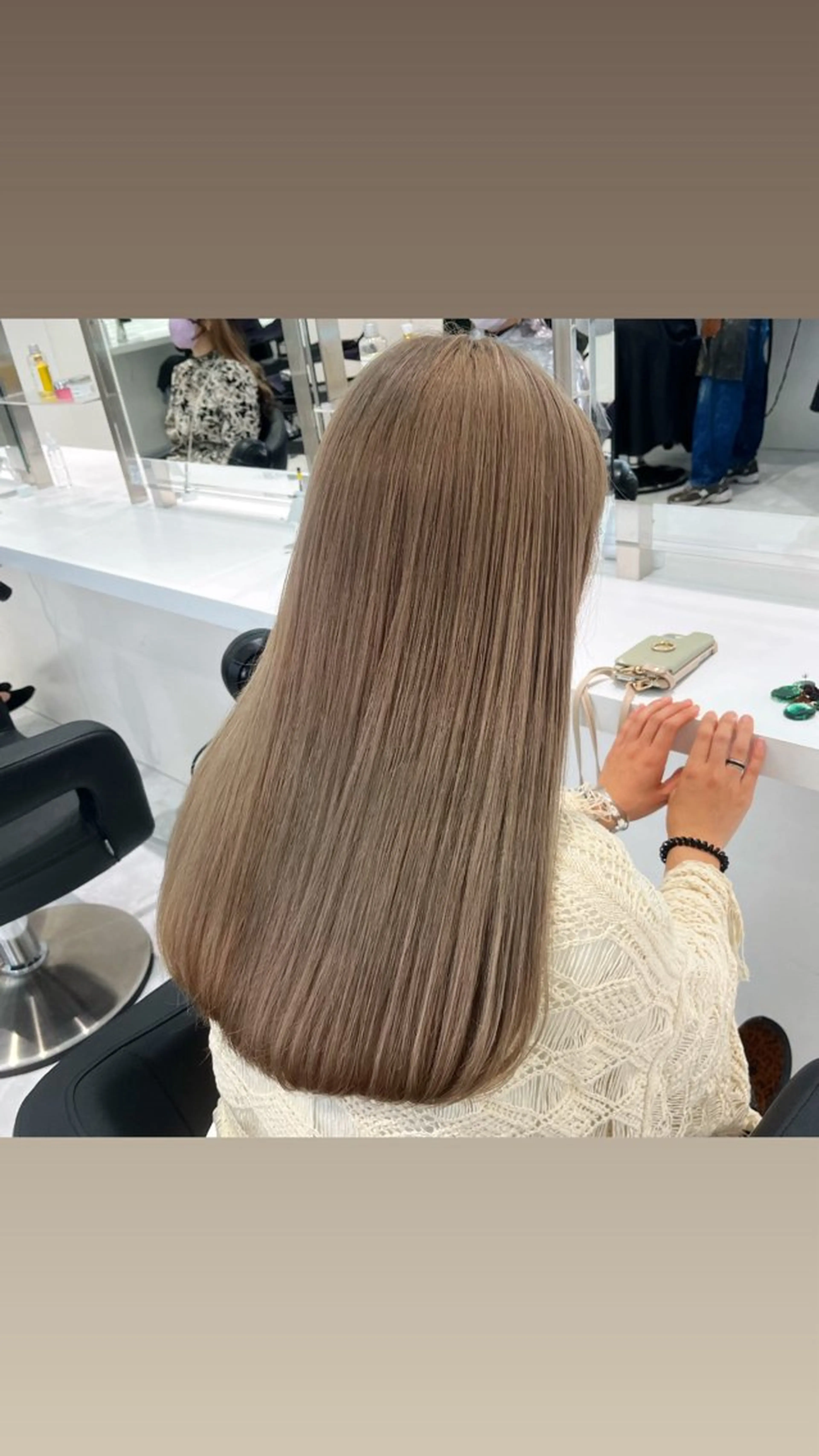 カラー ヘアカラー トリートメント 似合わせ💗透け感 💗うる艶カラー💗のヘアスタイル