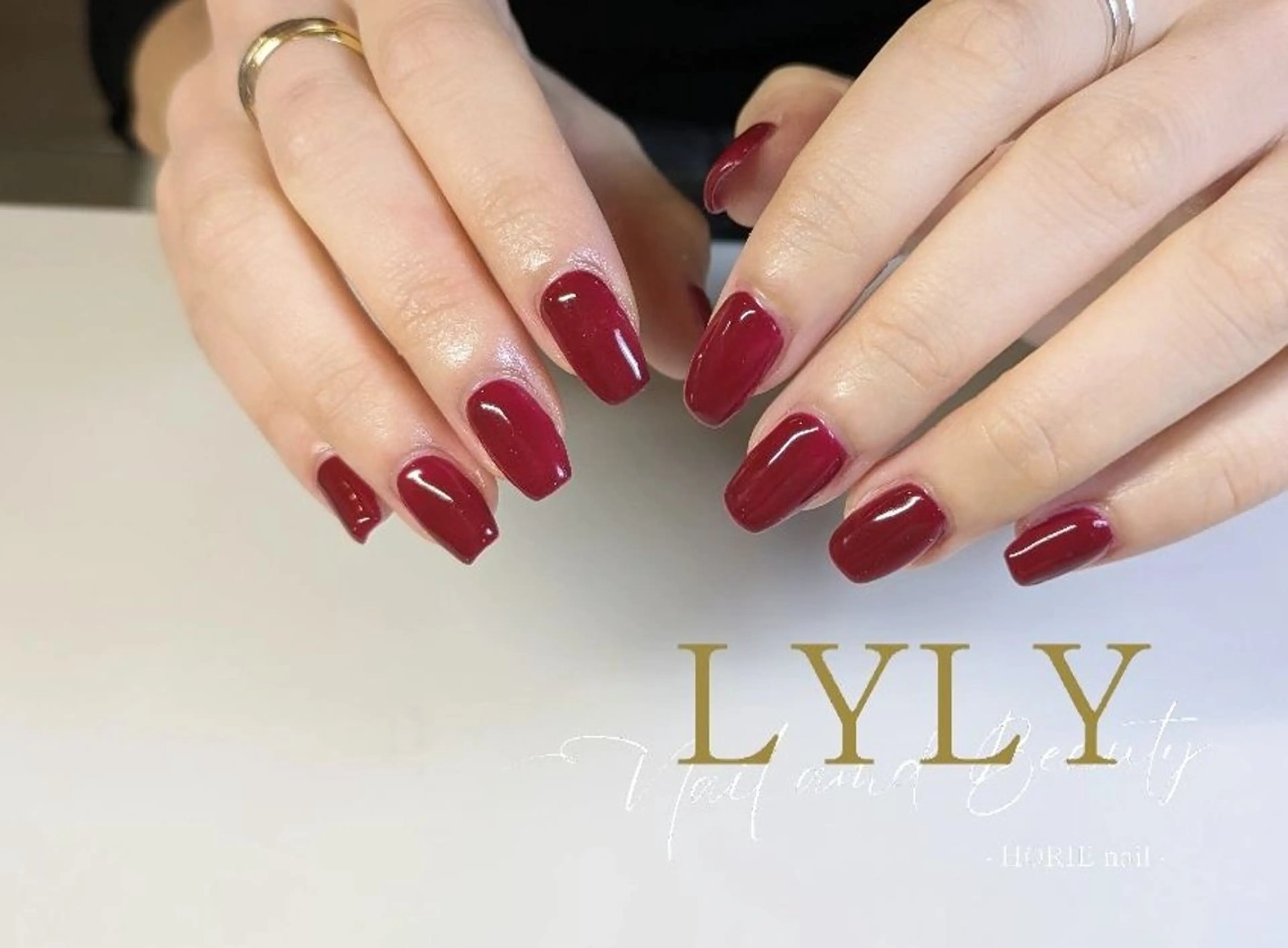 ネイル ボルドー LYLY ✾ai✾のネイルデザイン