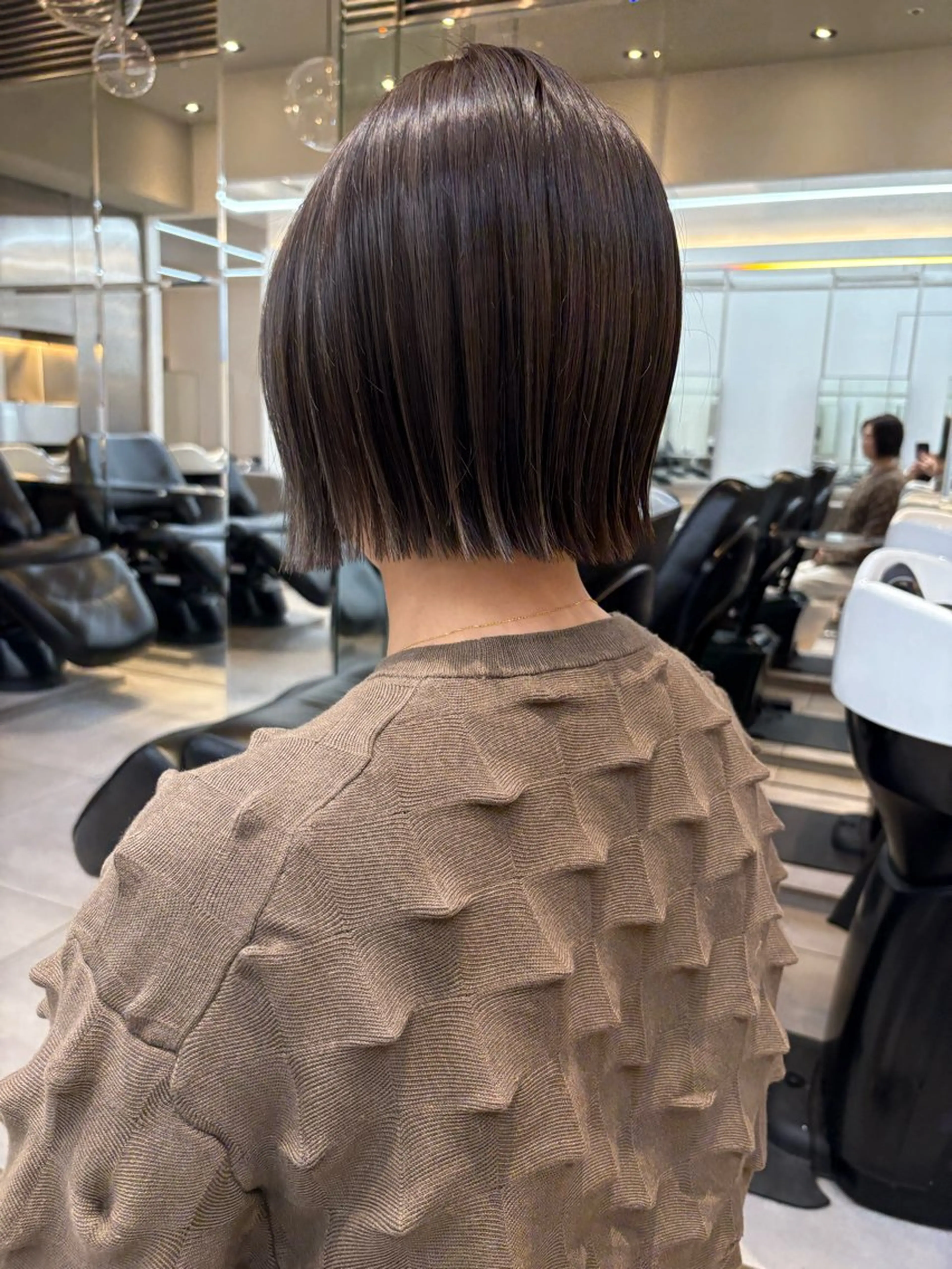 ショート カラー カット ヘアカラー nok所属・レイヤー/ベージュ/ どますず🌺のヘアスタイル