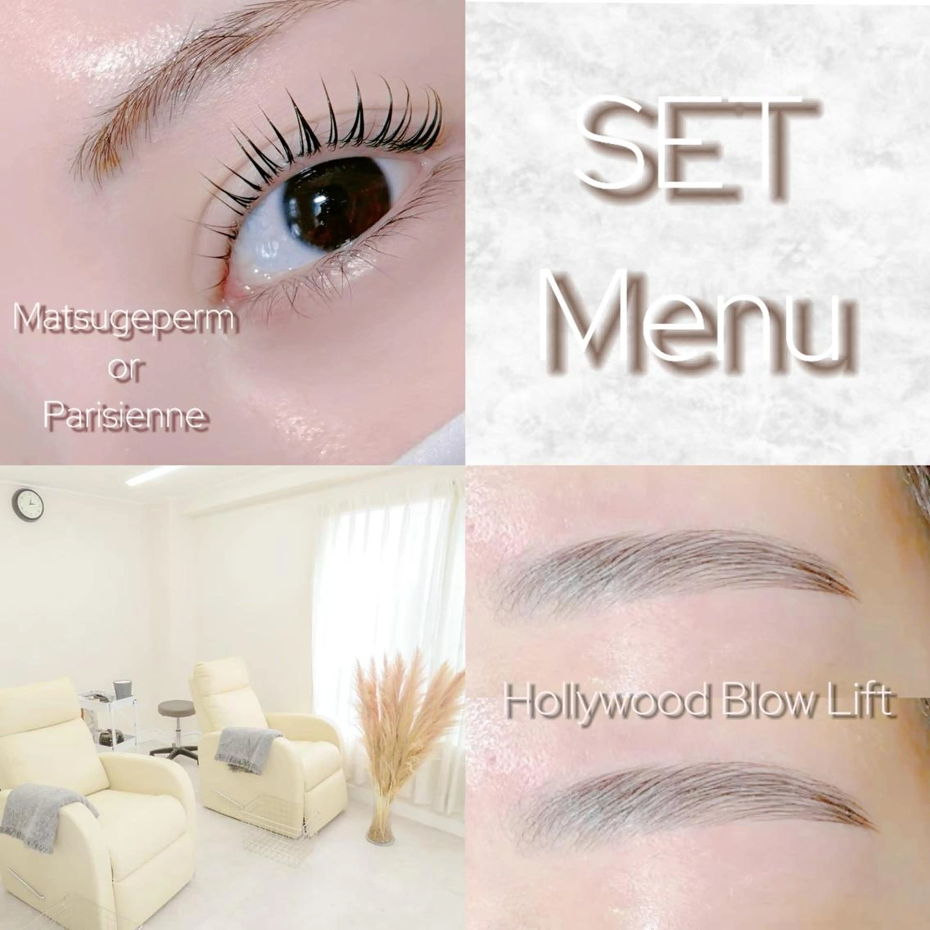 🍯SET MENU🌷‬眉毛ワックス＋まつげパーマorパリジェンヌの写真