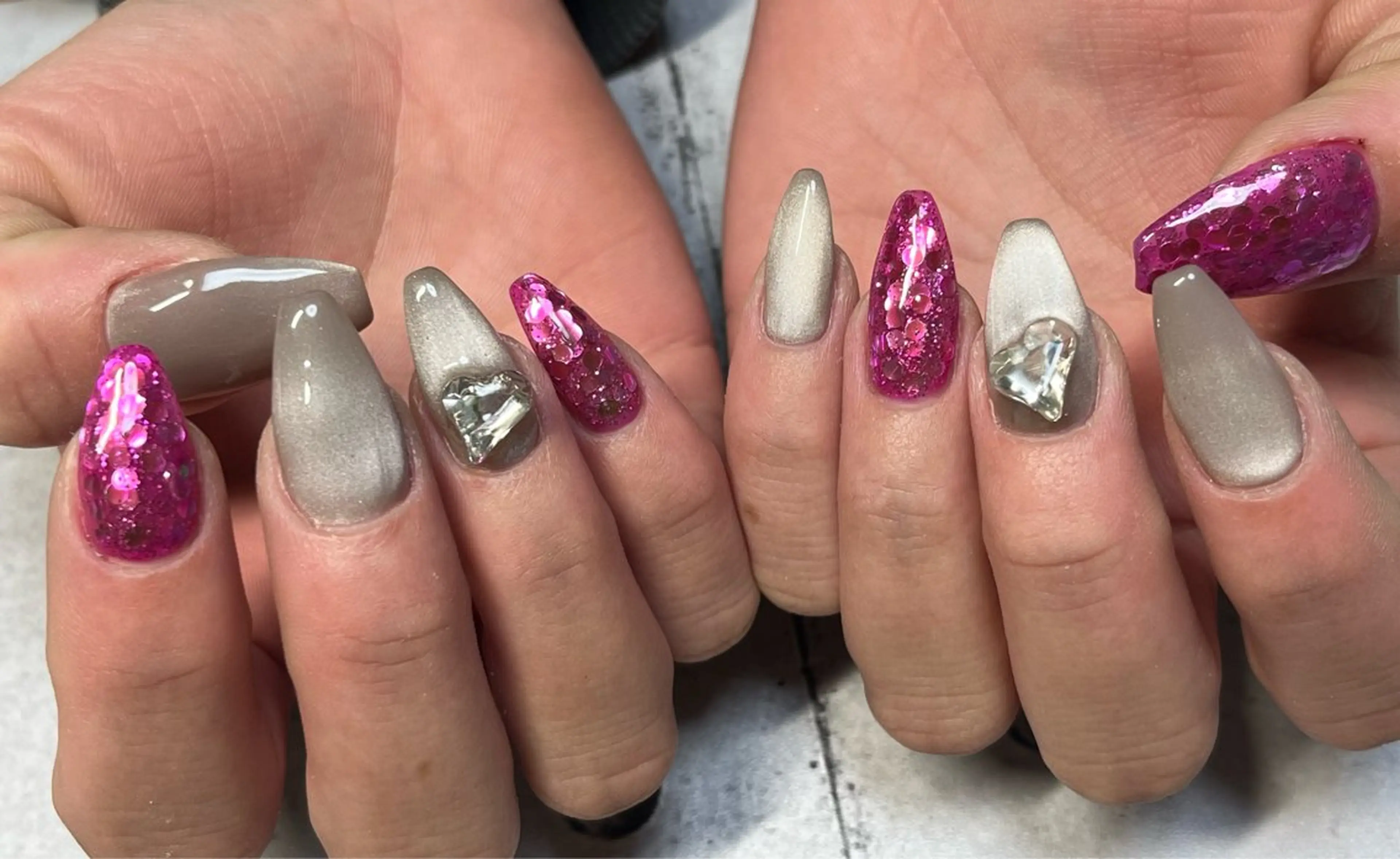 ネイル ピンク ハンドネイル まり りぃ〜んのネイルデザイン