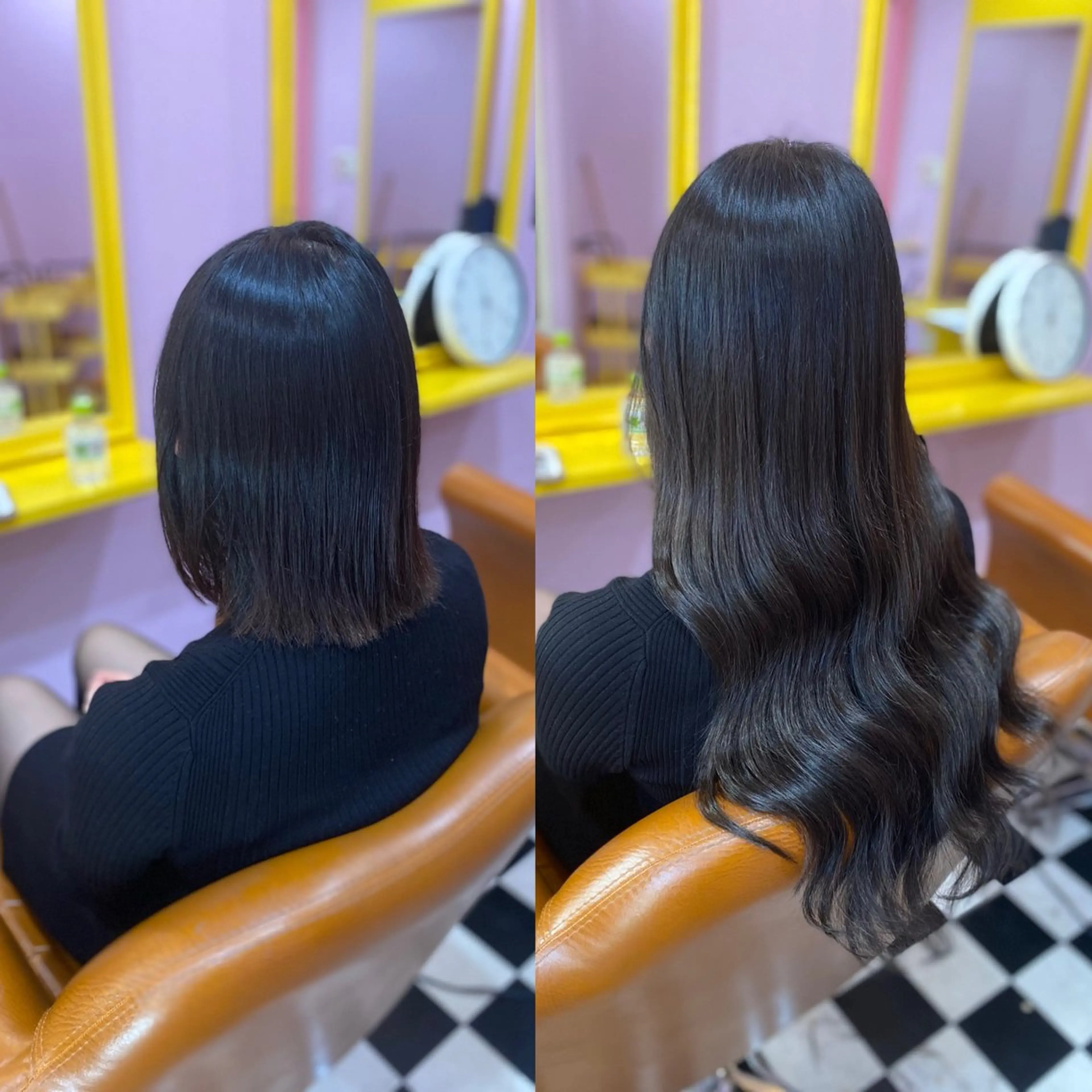 ミディアム チビ編み込みエクステ どぅ〜す/YUIのヘアスタイル