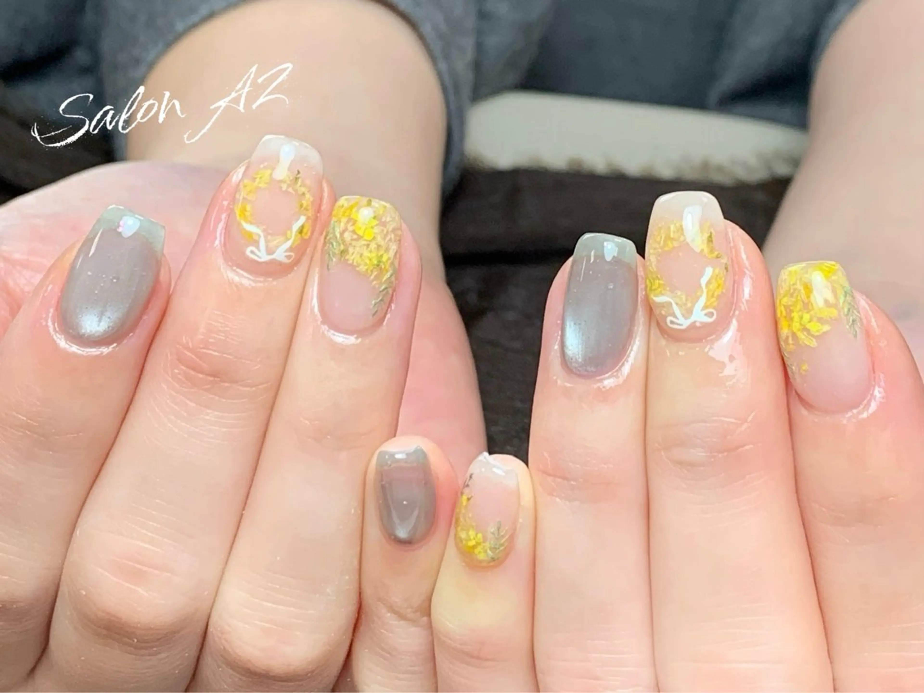 ネイル アートネイル フットネイル フレンチネイル マグネットネイル 持ち込み ハンドネイル salon AZのネイルデザイン