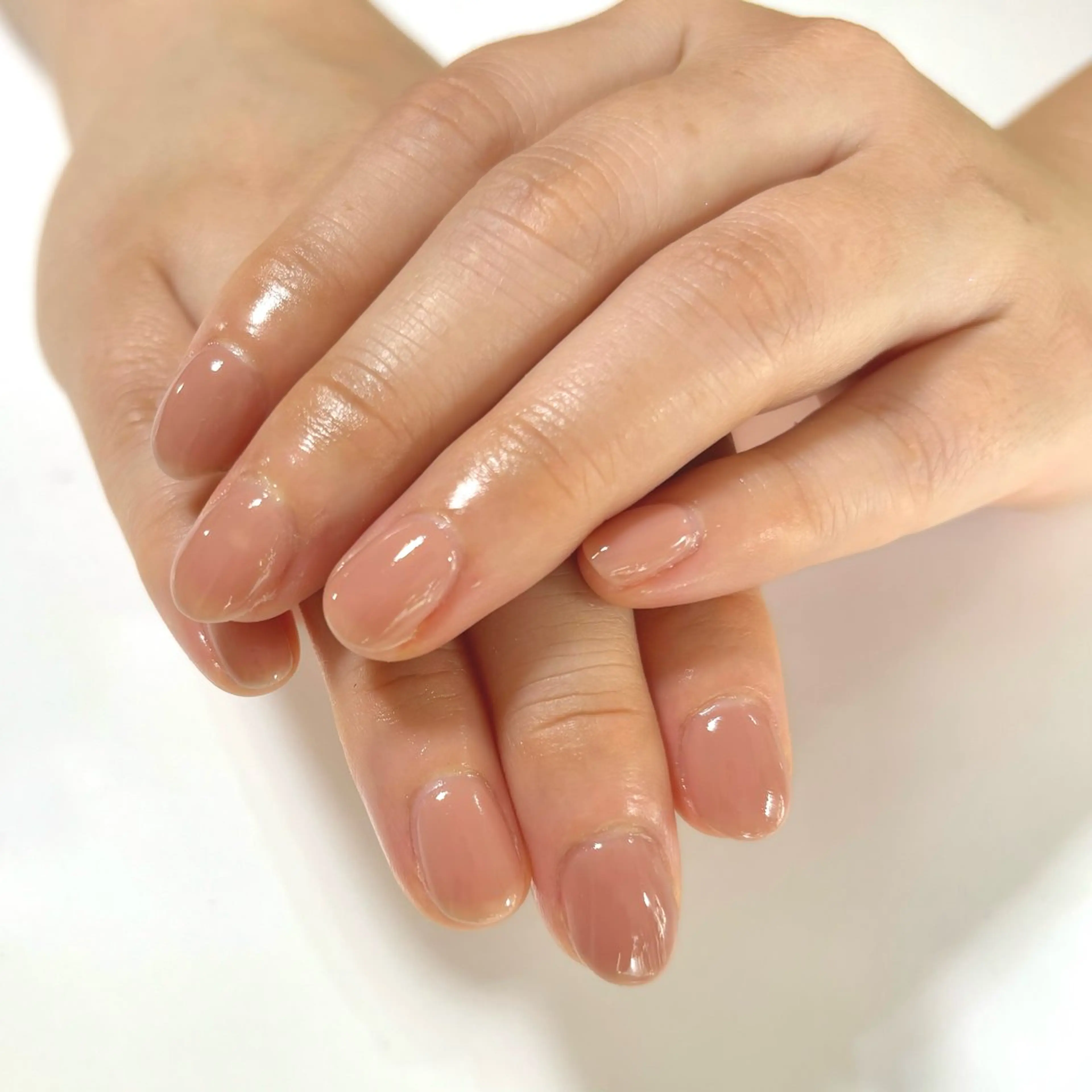 ネイル ブラウン ジェルネイル ワンカラーネイル aya☺︎ 恵比寿/広尾のネイルデザイン