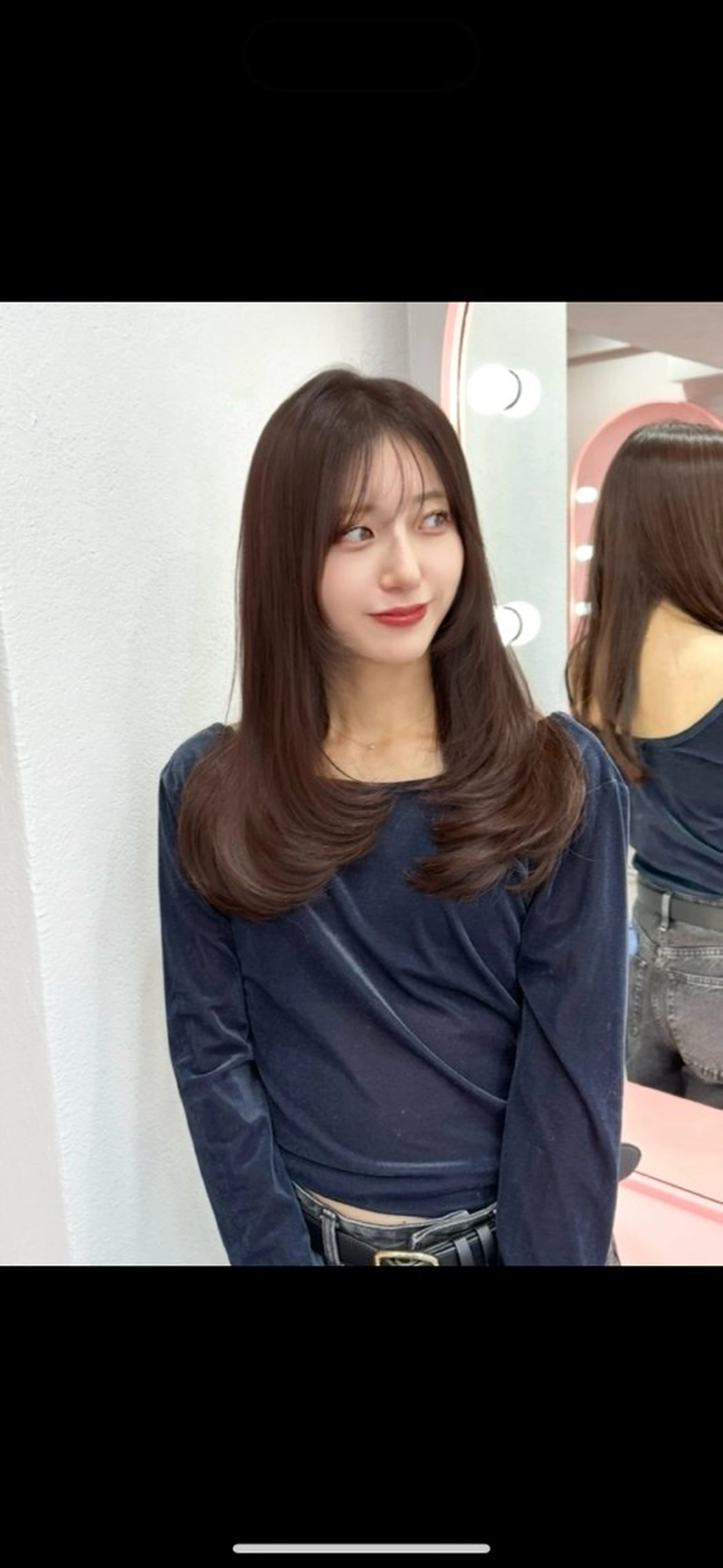 セミロング 顔周りカット カット ヘアカラー 透明感カラー♡ 原宿美容室￤Rinaのヘアスタイル