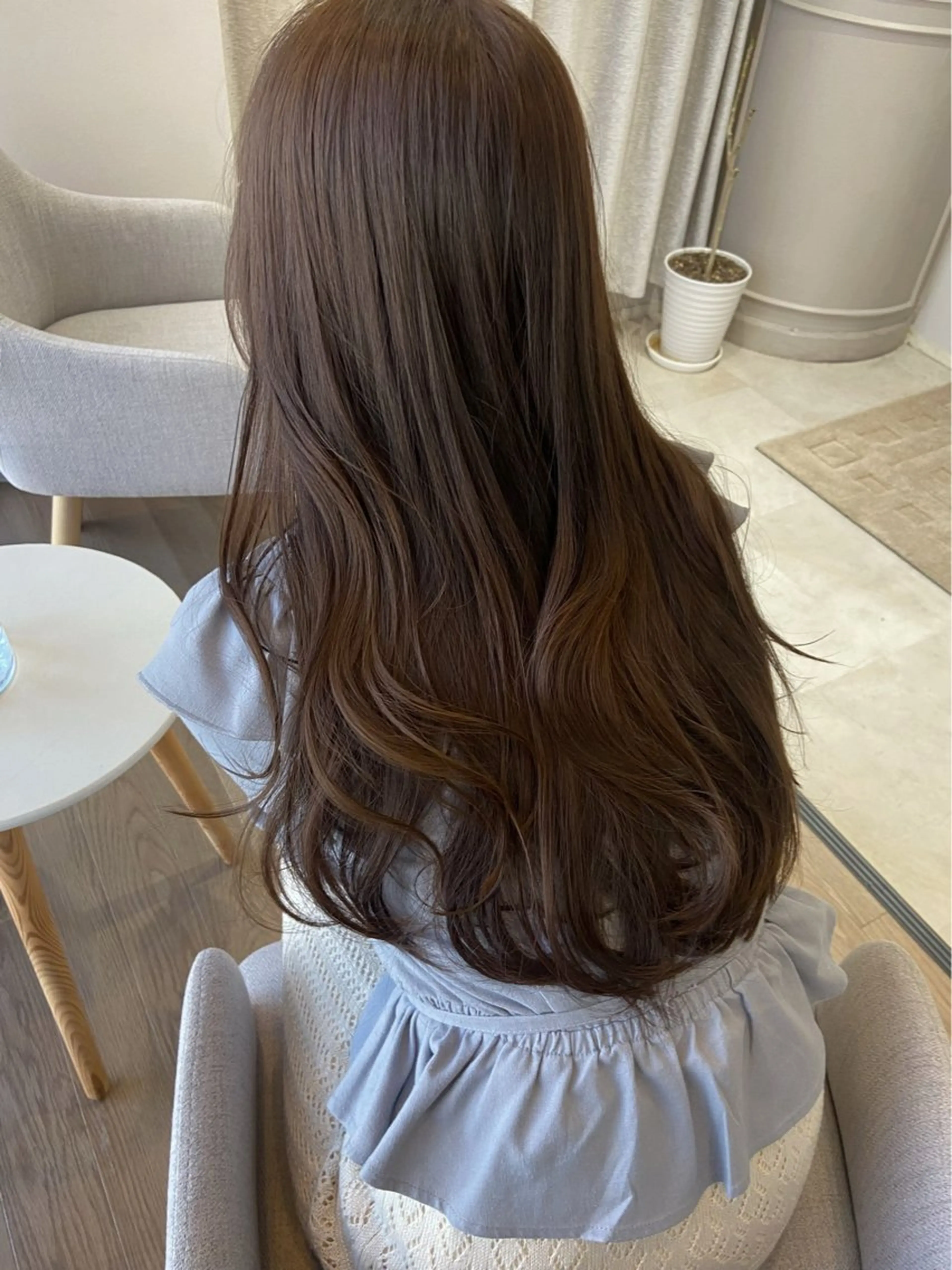 ロング カラー カット ヘアカラー arisa/艶髪 /顔まわり/韓国ヘアのヘアスタイル