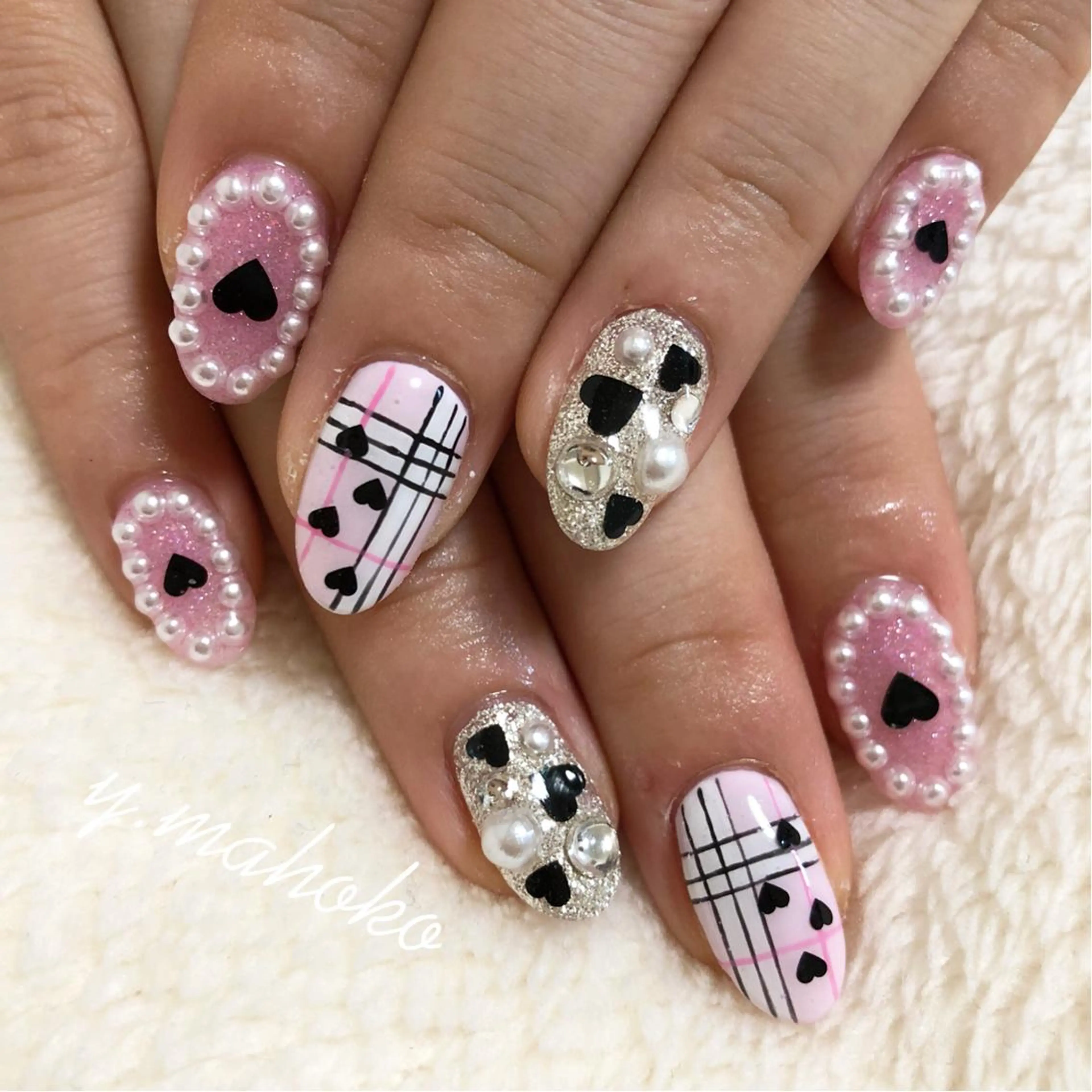 ネイル ハンドネイル She nail studio 原宿所属・パラジェル有/ スカルプ/mahoのネイルデザイン