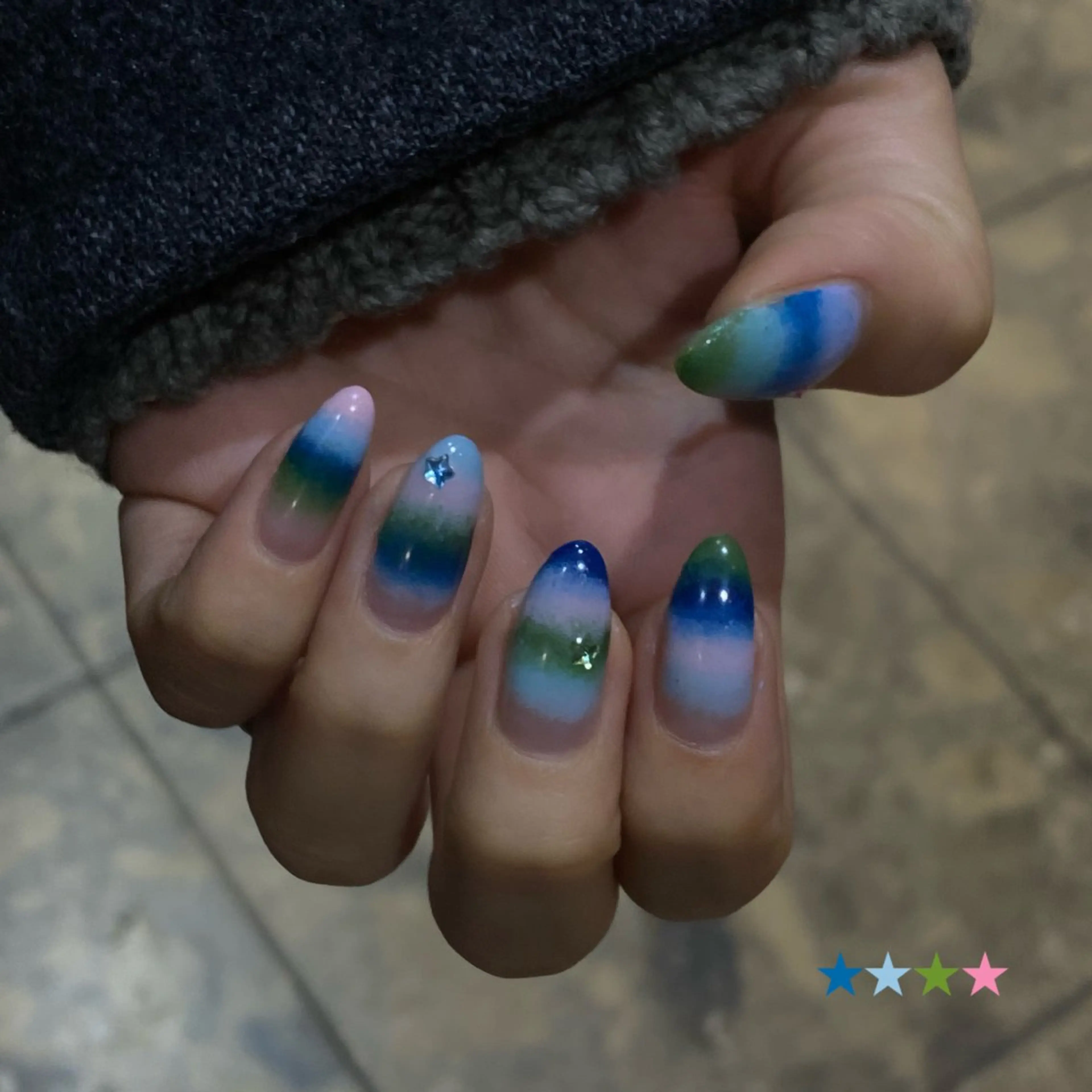 ネイル ハンドネイル フットネイル nano/きもかわ nail🐬🫧のネイルデザイン