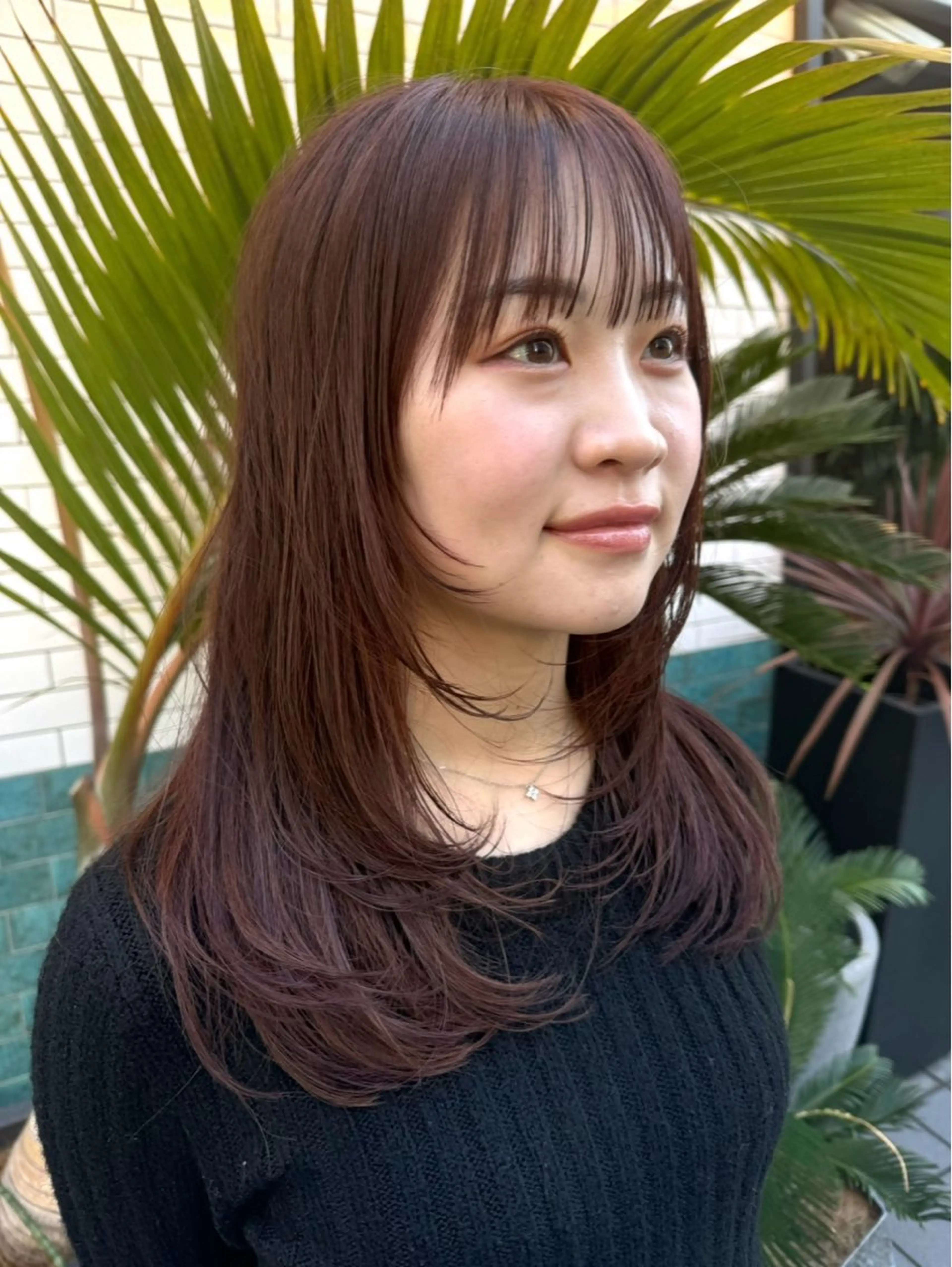 セミロング カラー ブラウンカラー ピンクカラー ピンクブラウン レイヤーカット シャギー GO TODAY 原宿本店所属・🎁曲がる縮毛矯正 /DAIKIのヘアスタイル