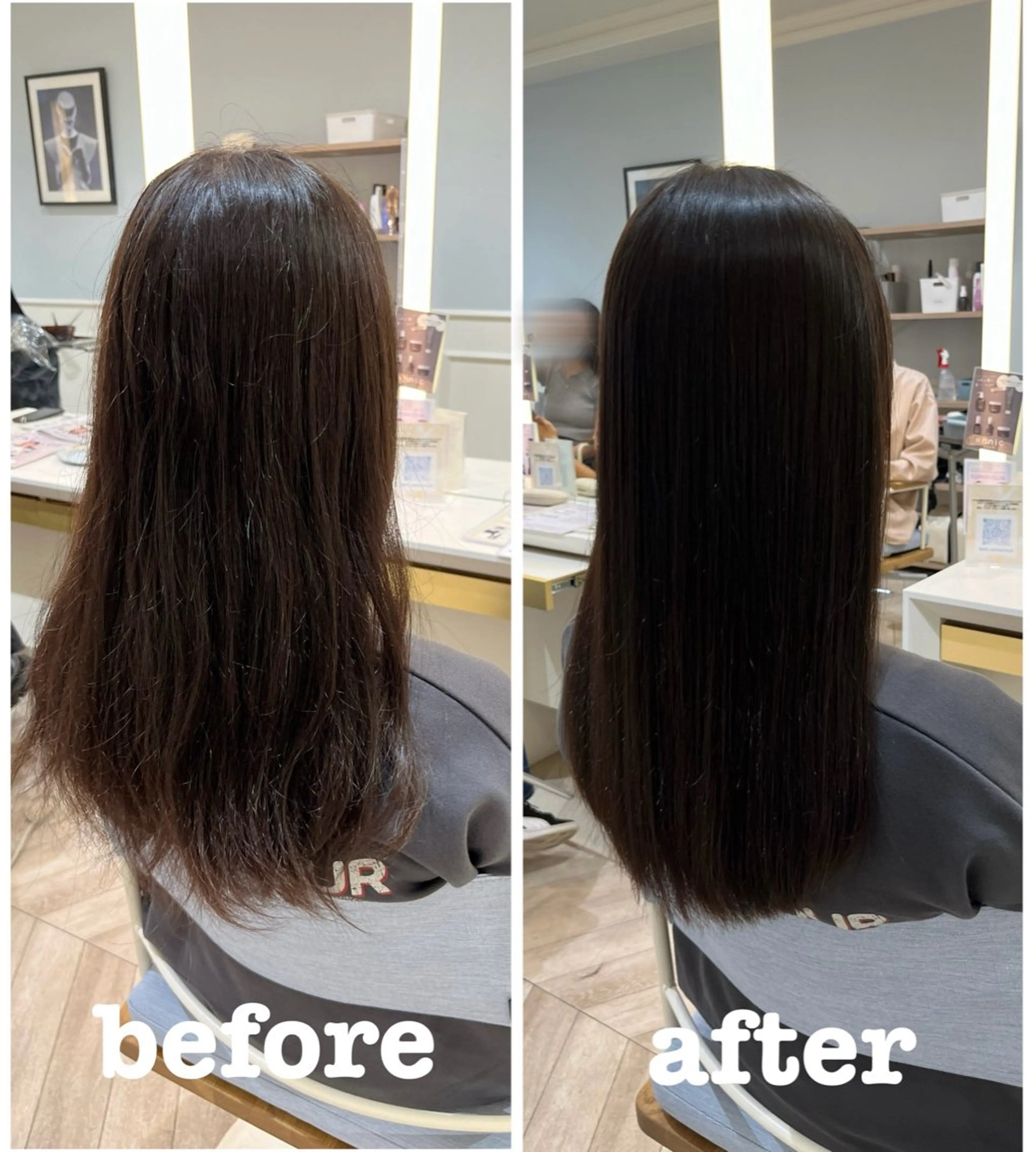 セミロング 髪質改善 縮毛矯正 カット 縮毛矯正 髪質改善／ 似合わせ／古津遼平のヘアスタイル