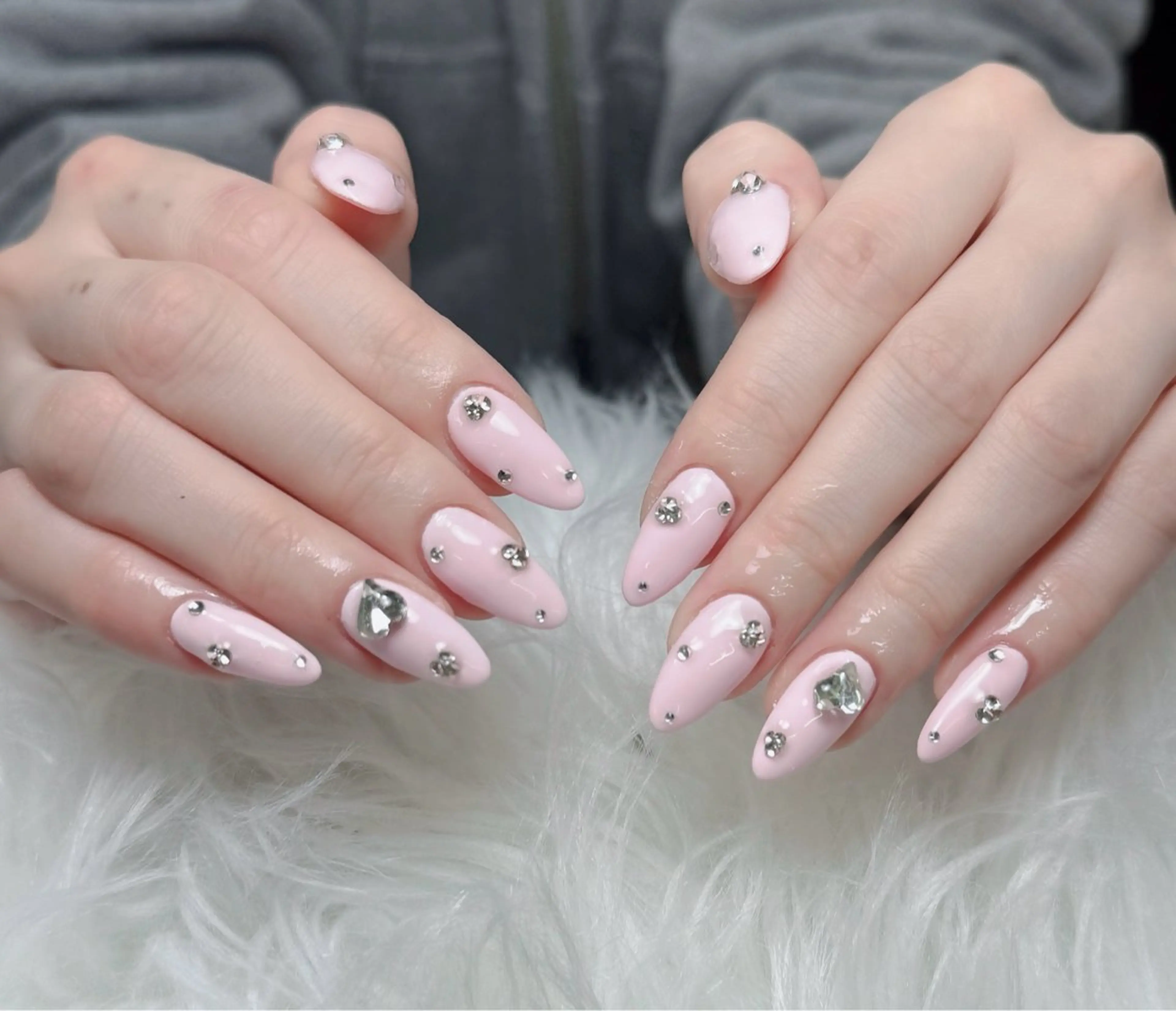 ネイル アートネイル 韓国ネイル 持ち込み ワンホンネイル ハンドネイル Lenie Nail Salonのネイルデザイン