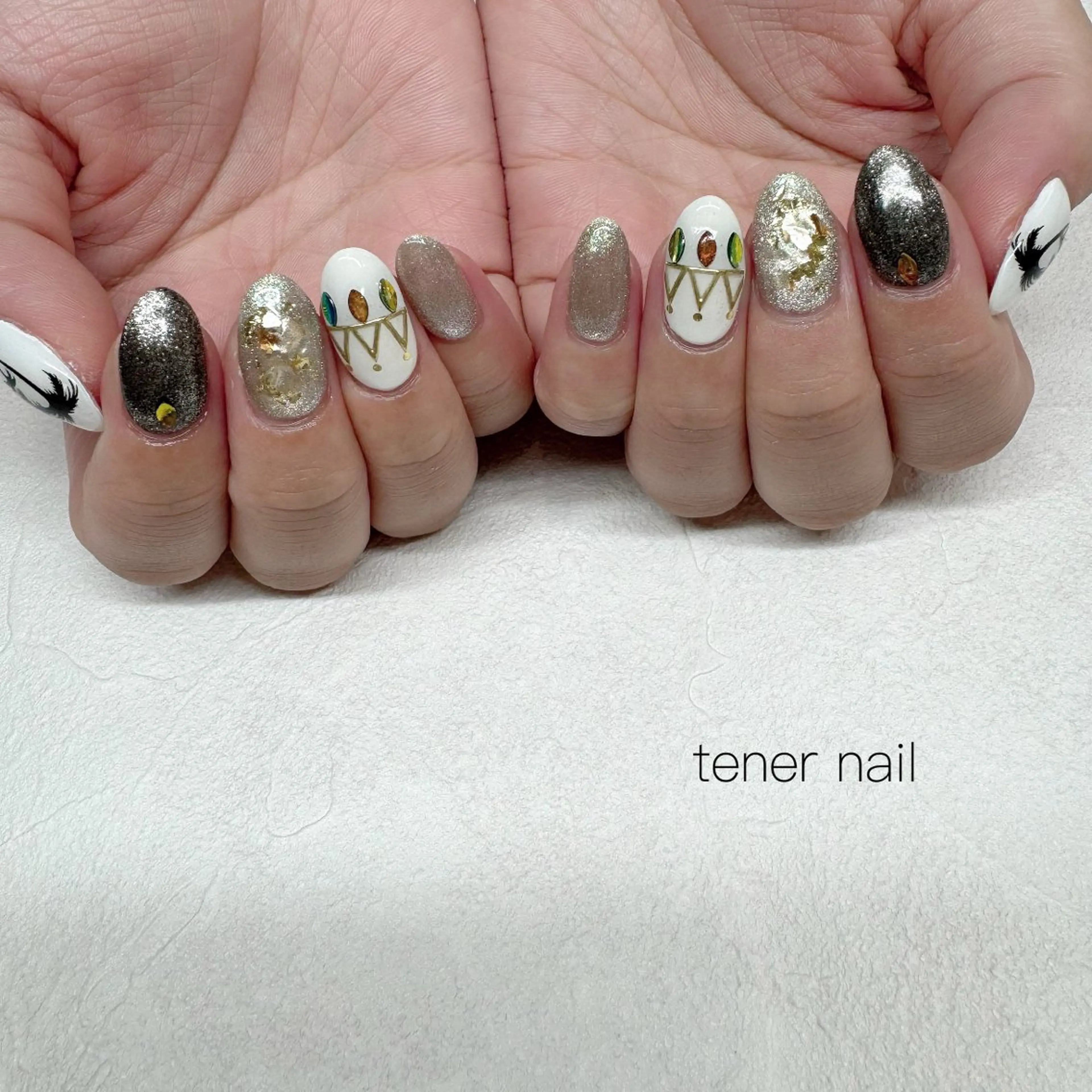 ネイル 夏ネイル ハンドネイル tener  nail  テネルネイル所属・テネルネイル tener nailのネイルデザイン