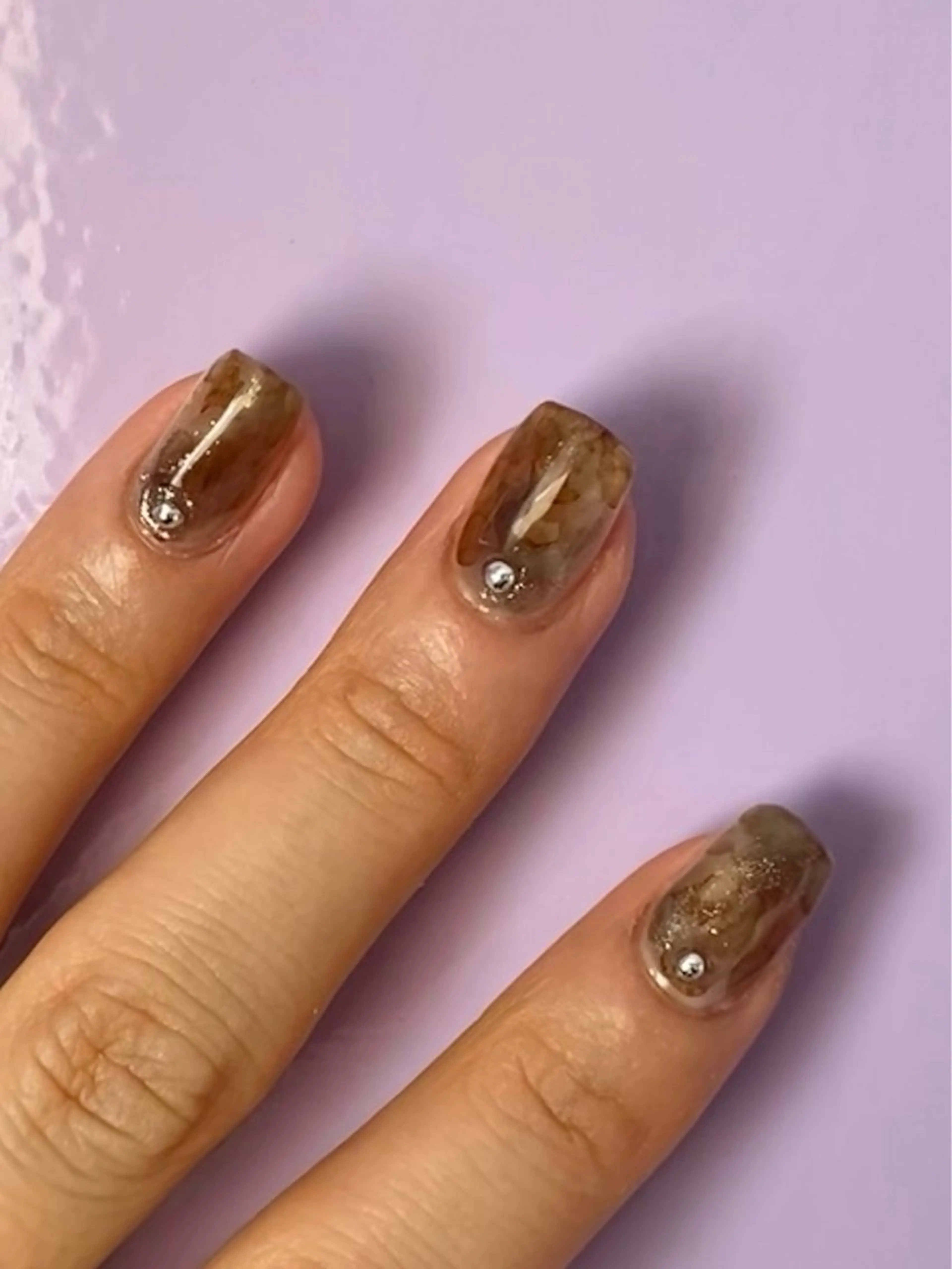 ネイル ゴールド ラメ(グリッター) ニュアンスネイル LAJITTO所属・LAJITTO ANJUのネイルデザイン