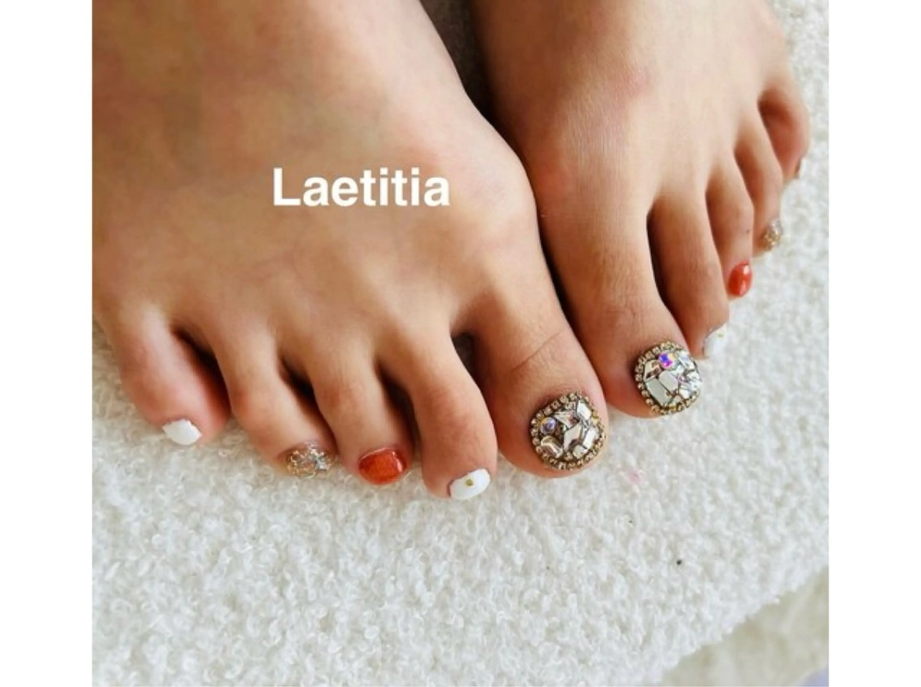 ネイル フットネイル キラキラネイル ストーンネイル レティティア【Laetitia】所属・レティティア秋葉原店 Yoshizawaのエステ・リラクイメージ