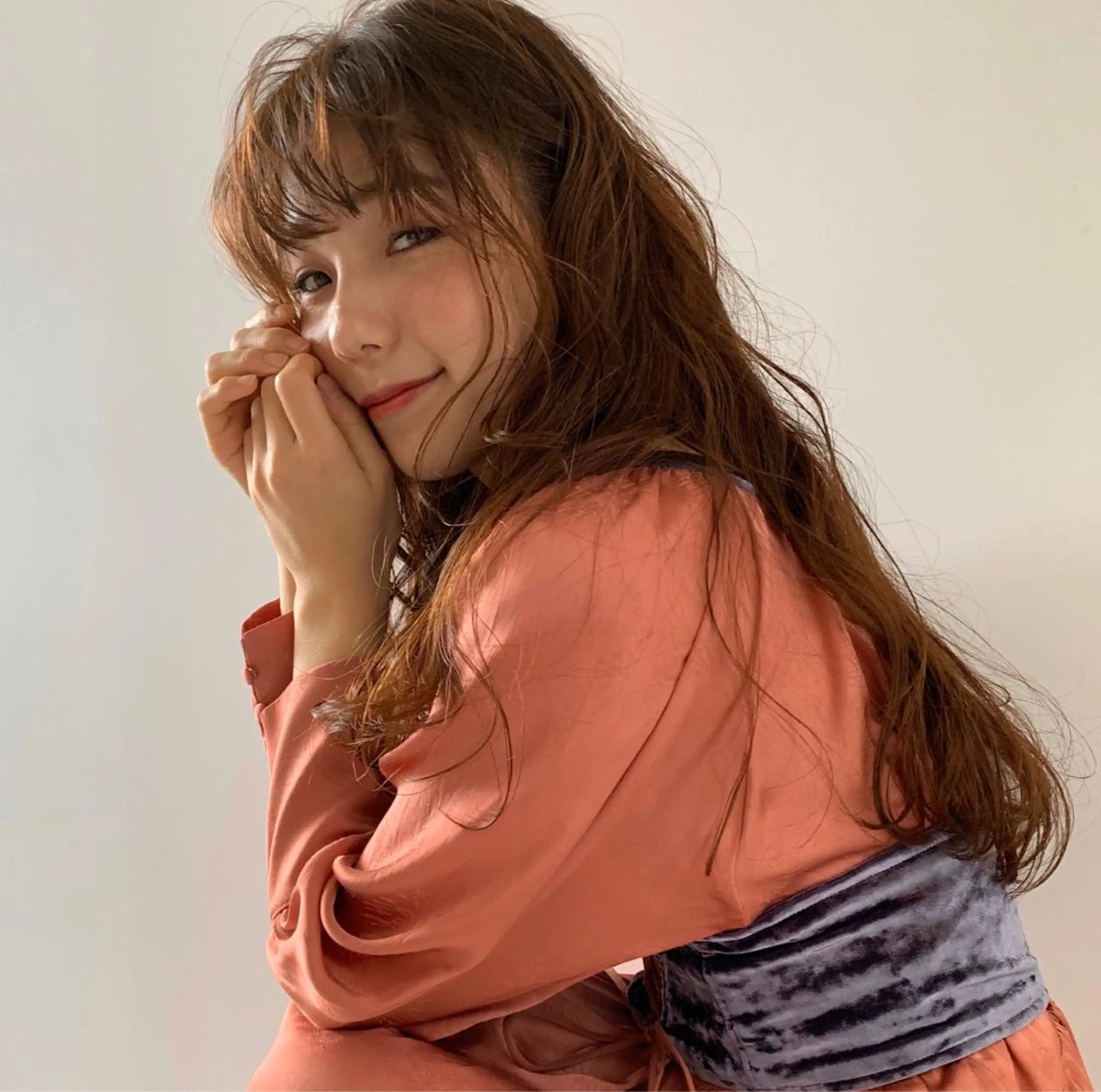 セミロング カラー ボブ、縮毛矯正👑 心斎橋/高城涼也のヘアスタイル