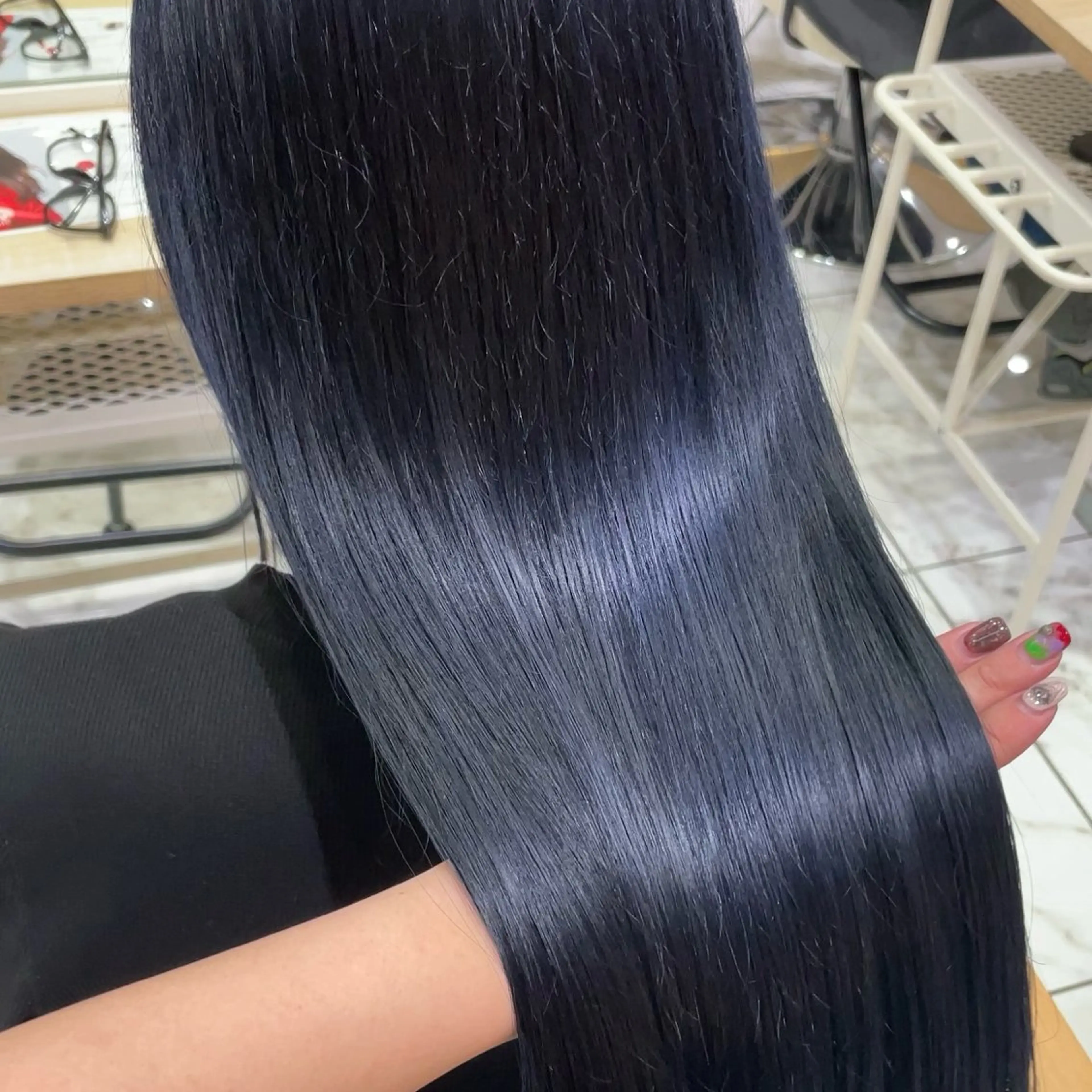 ロング カラー ヘアカラー トリートメント 透明感カラー/ 縮毛矯正/ユイ☆彡のヘアスタイル